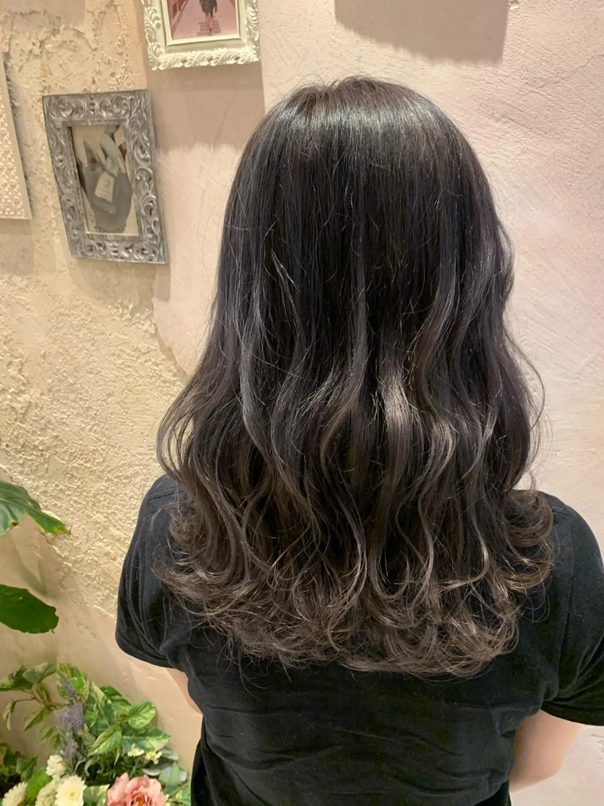 セミロング カラー カット ヘアカラー トリートメント レイヤーカット/ 顔周り 五島巨幹のヘアスタイル