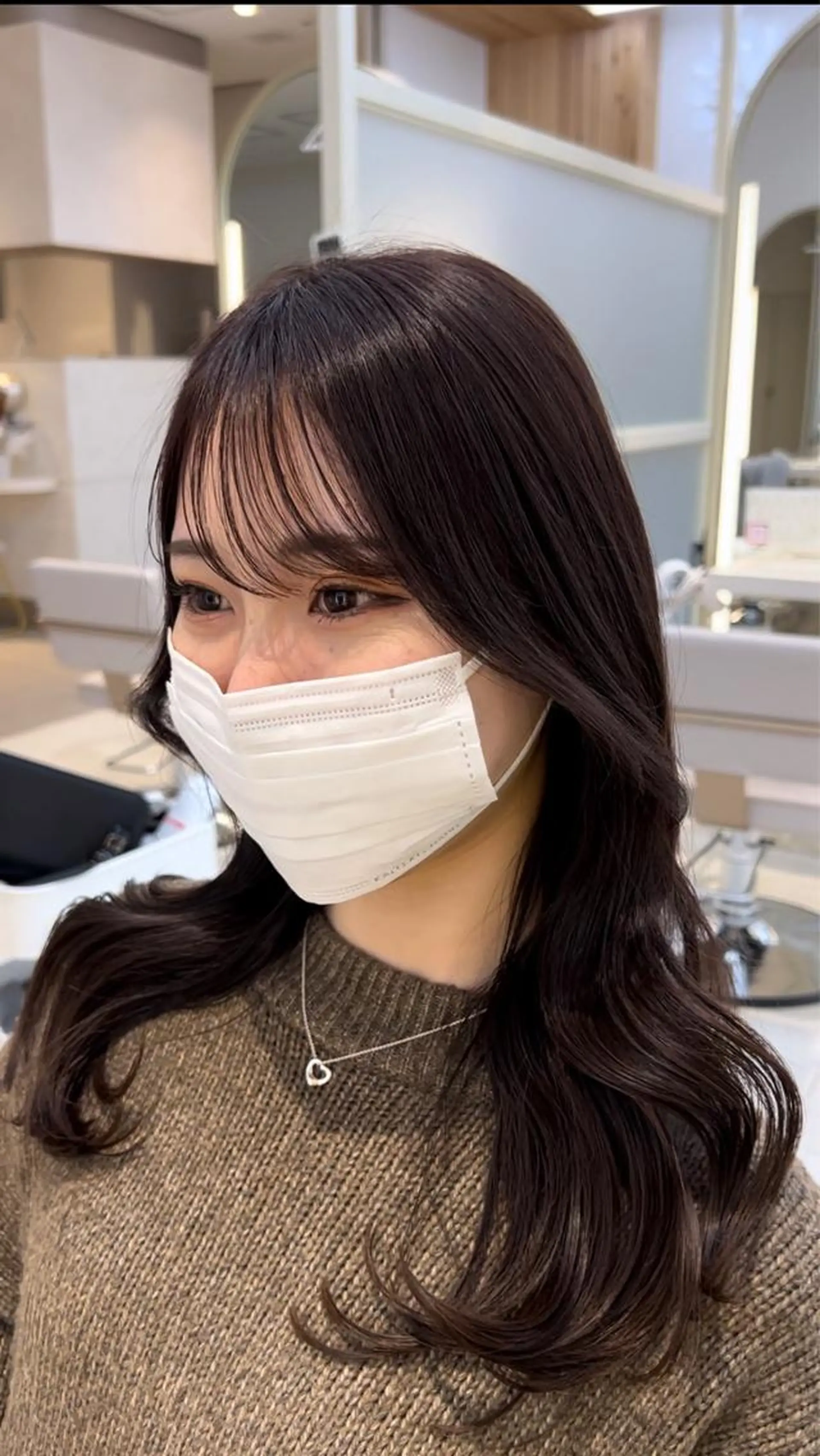 ロング レイヤーカット/ 顔まわり/アオイのヘアスタイル