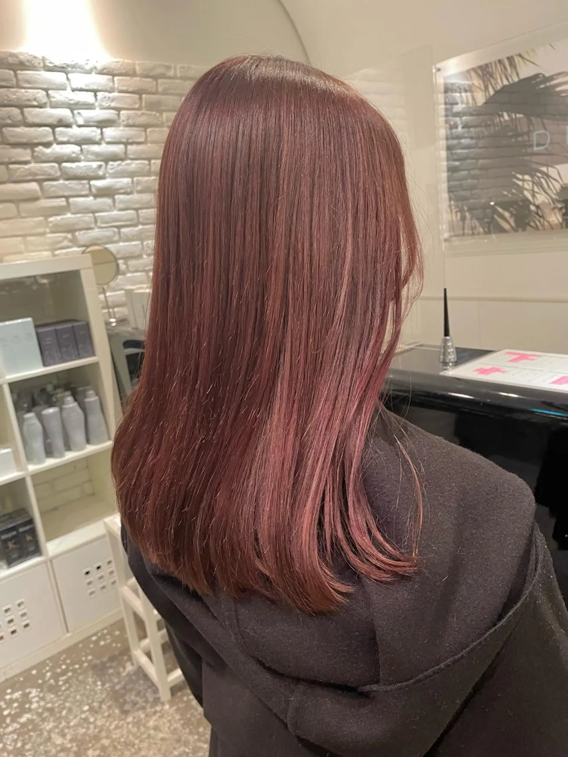 カラー ブラウンカラー ピンクカラー ♡レイヤー/ボブ 透明感/うらら♡のヘアスタイル