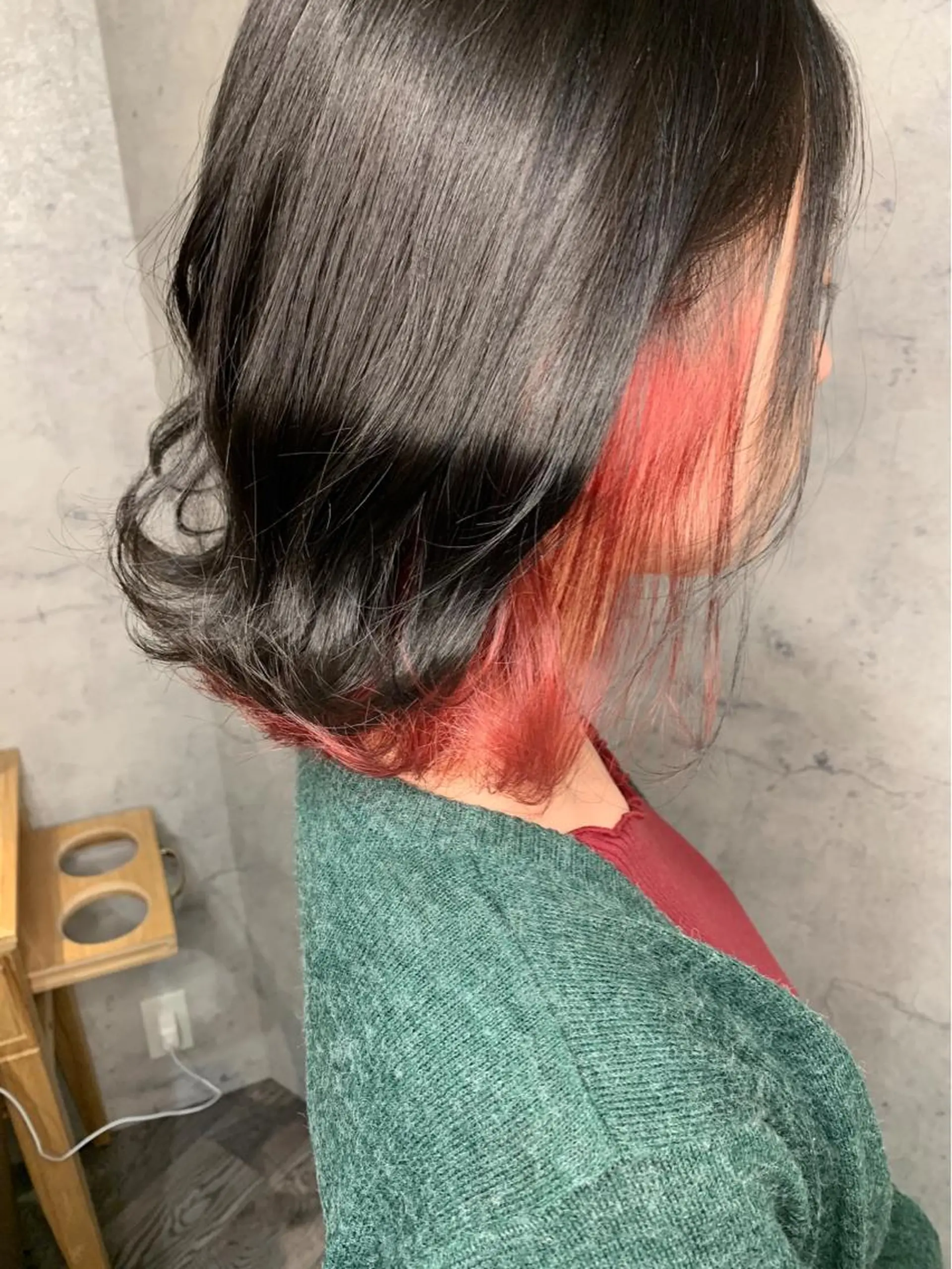 ミディアム カラー ブリーチ ヘアカラー エクステ KAZUMAのヘアスタイル