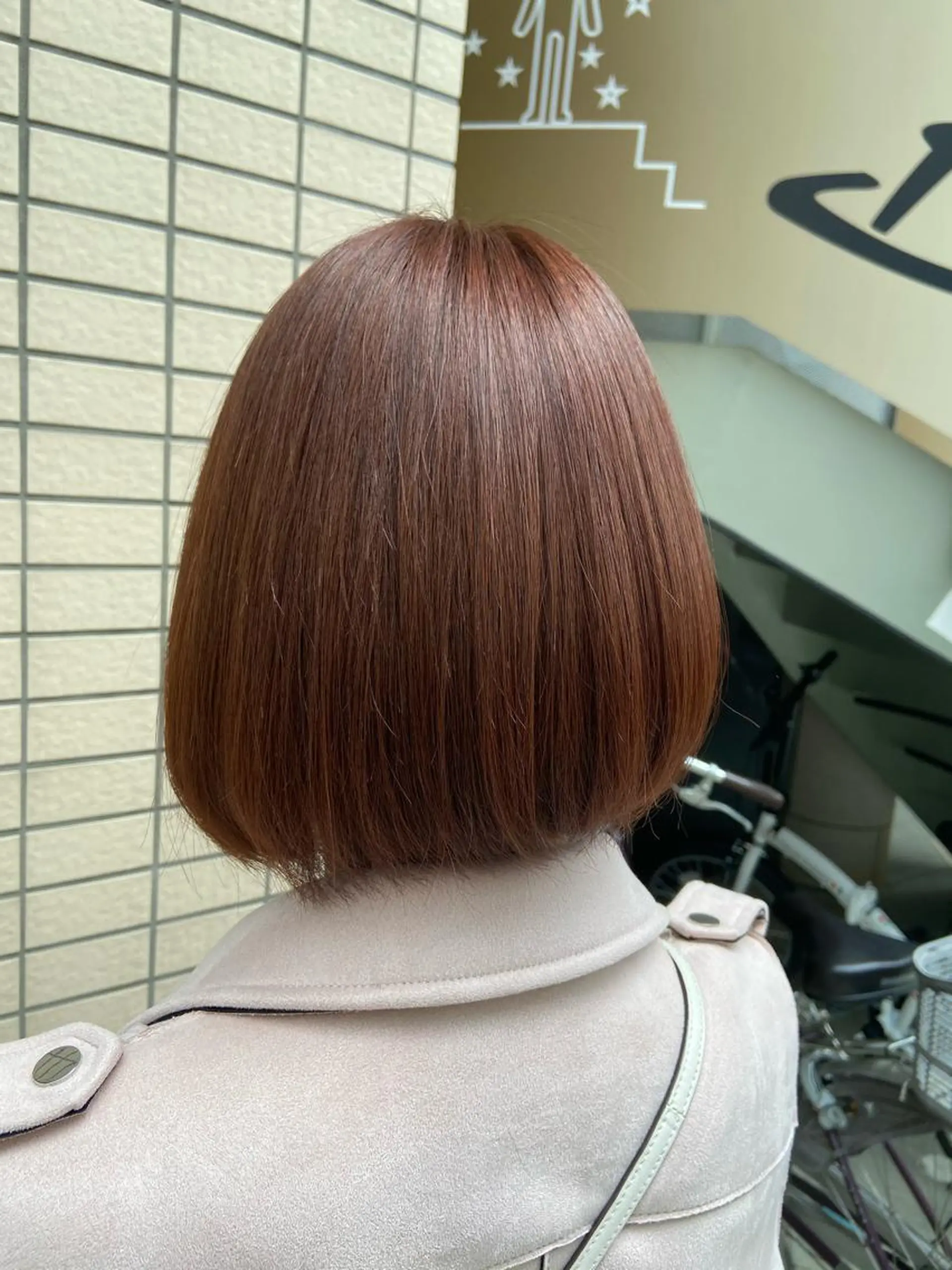 ショート ピンクブラウン カット ヘアカラー トリートメント 菊地 美憂のヘアスタイル