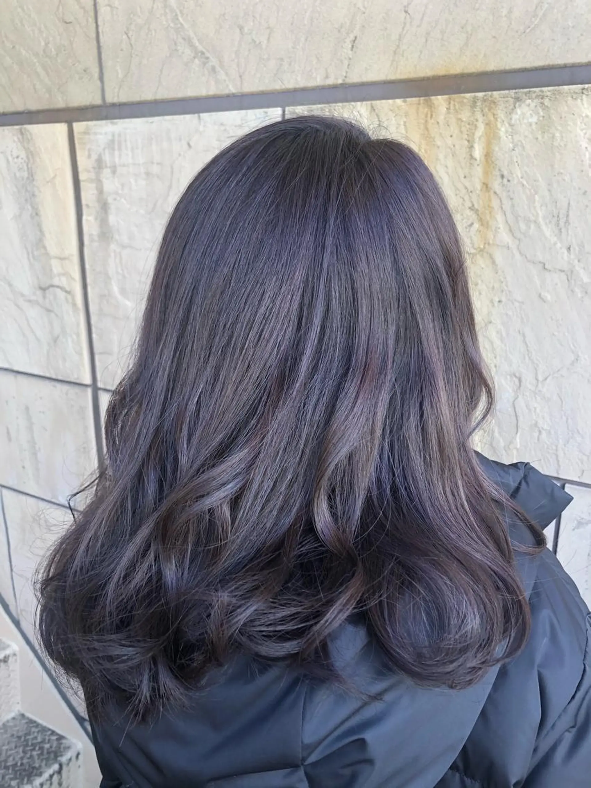 セミロング カラー ヘアセット 🦄艶カラー×韓国 NANA💎🐬のヘアスタイル