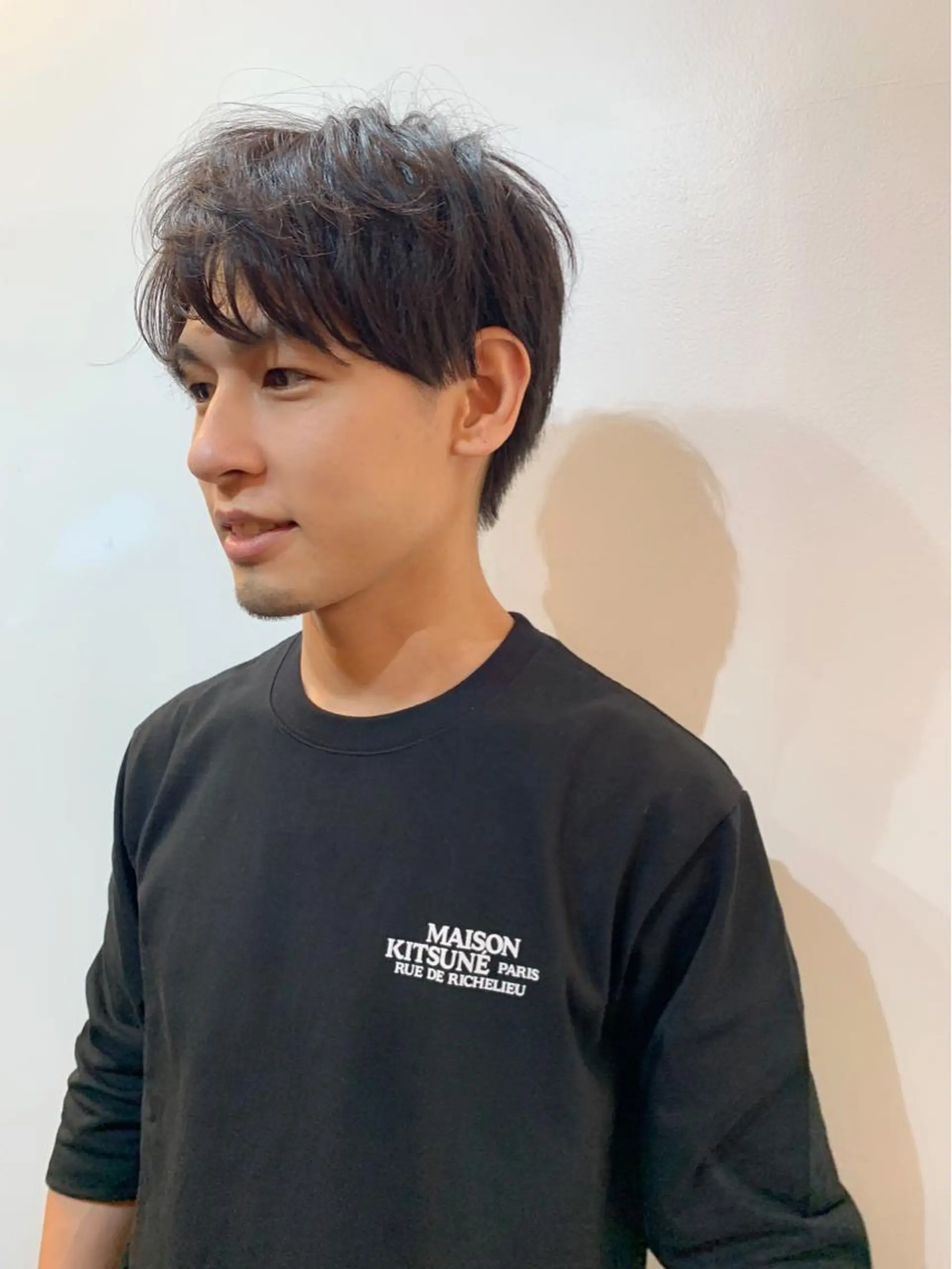 メンズ 柔らかブラウン/顔周 りレイヤー♡ユウシのヘアスタイル