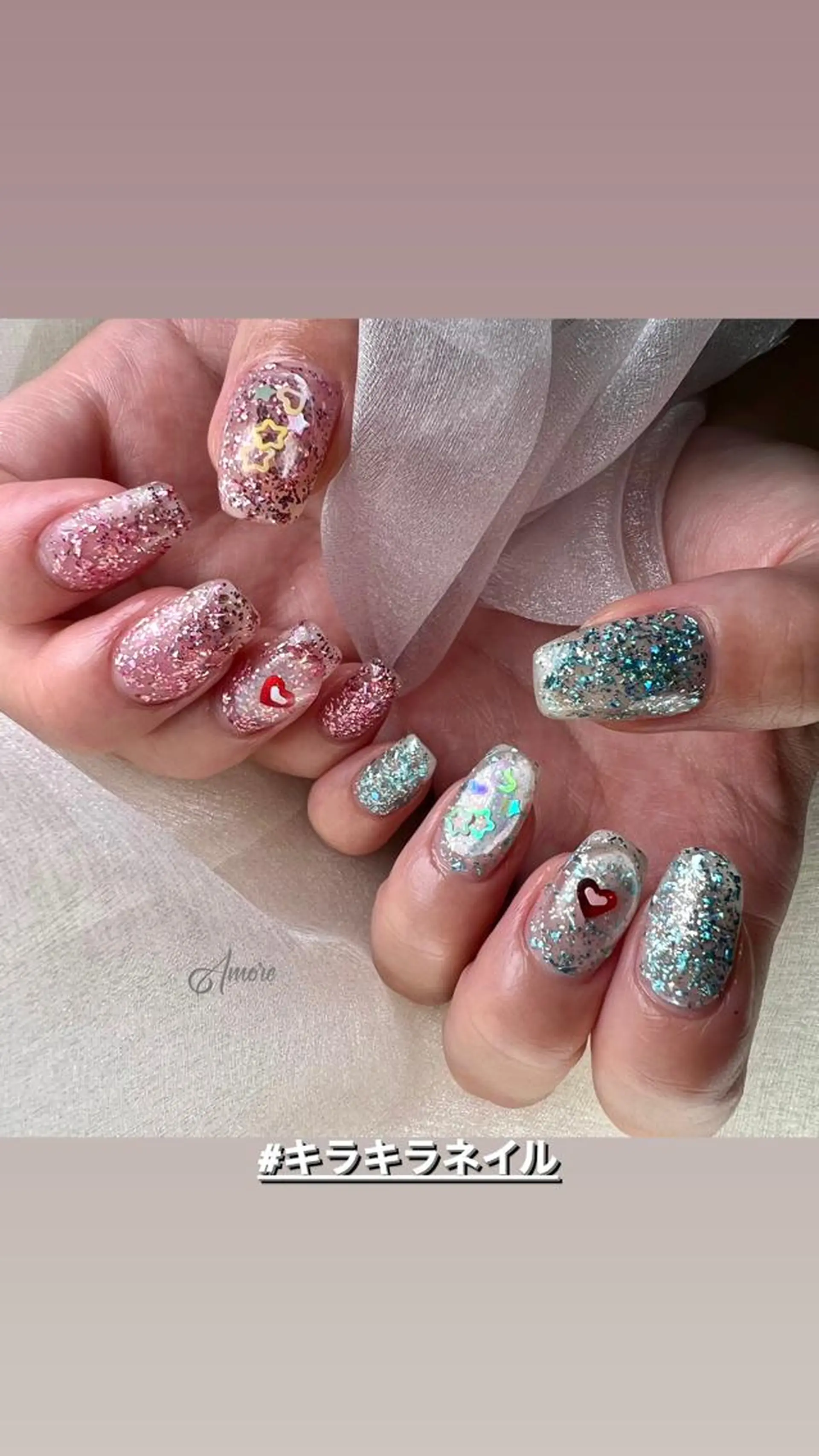 ネイル ジェルネイル 韓国ネイル パラジェル 夏ネイル You kyehwaのネイルデザイン