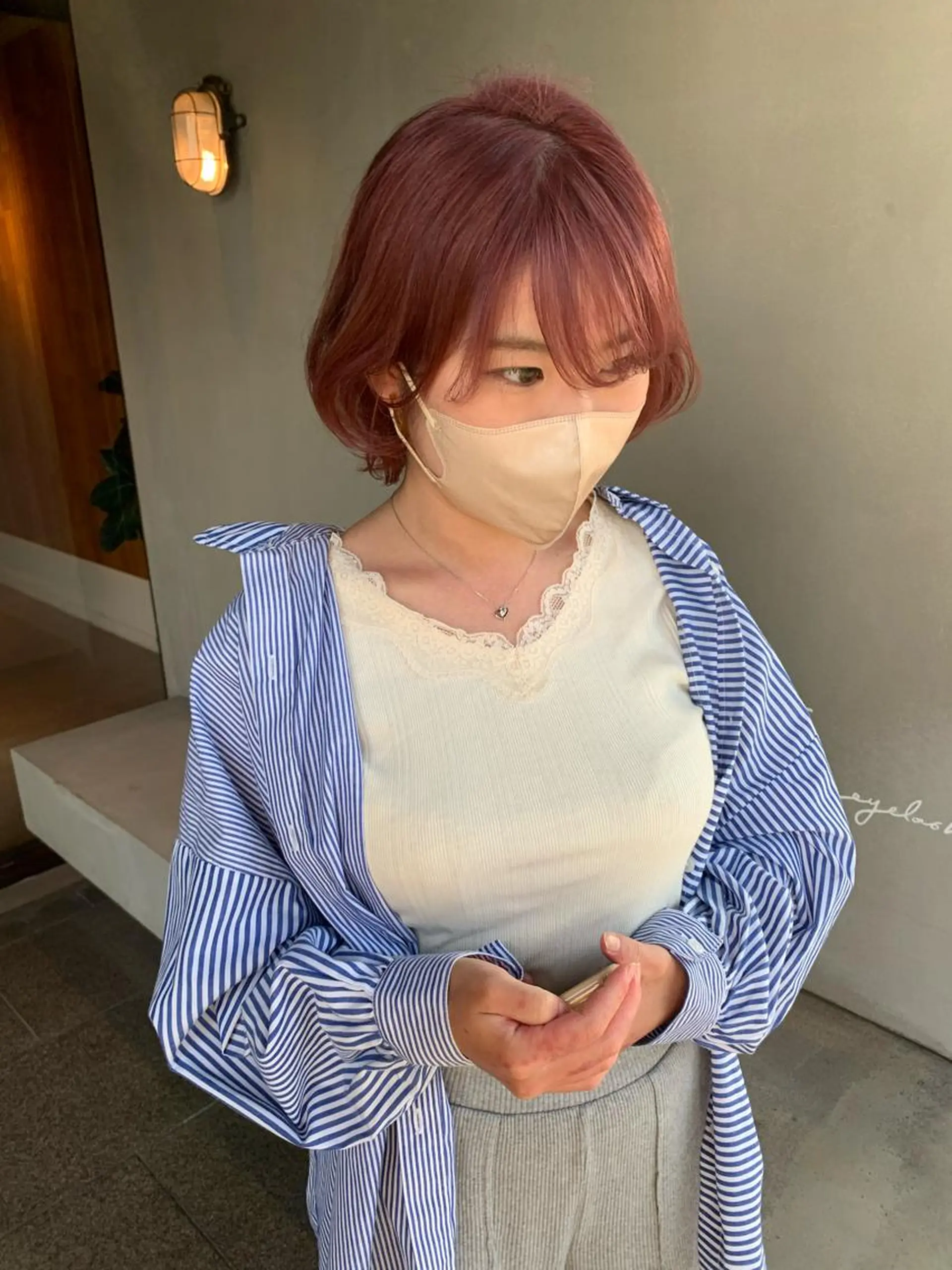 ショート カラー ブリーチ/アレンジ 天満/chihiroのヘアスタイル