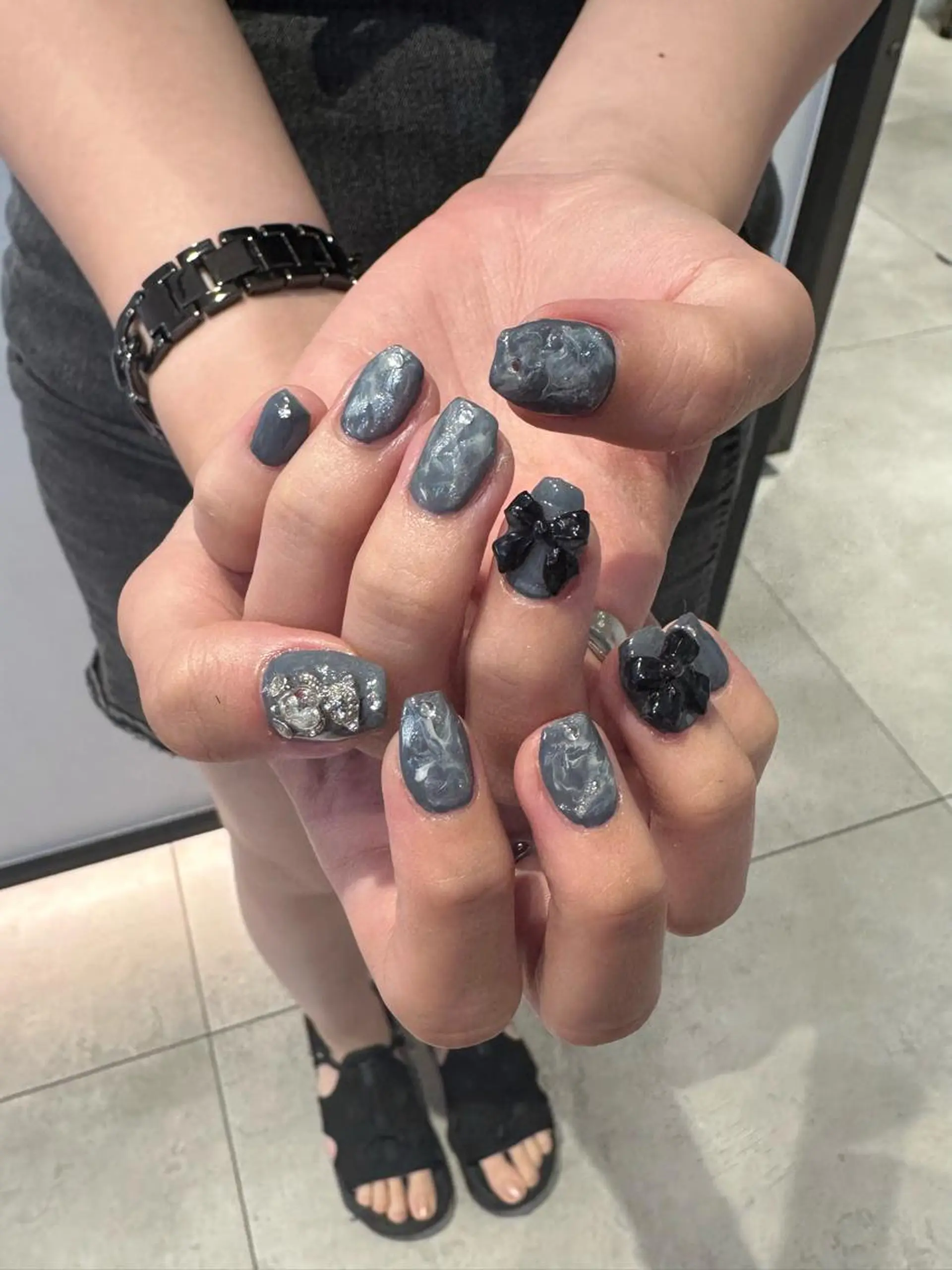 ネイル アートネイル ハンドネイル 🎀韓国レイヤー特化 🎀ベージュ/ミクのヘアスタイル