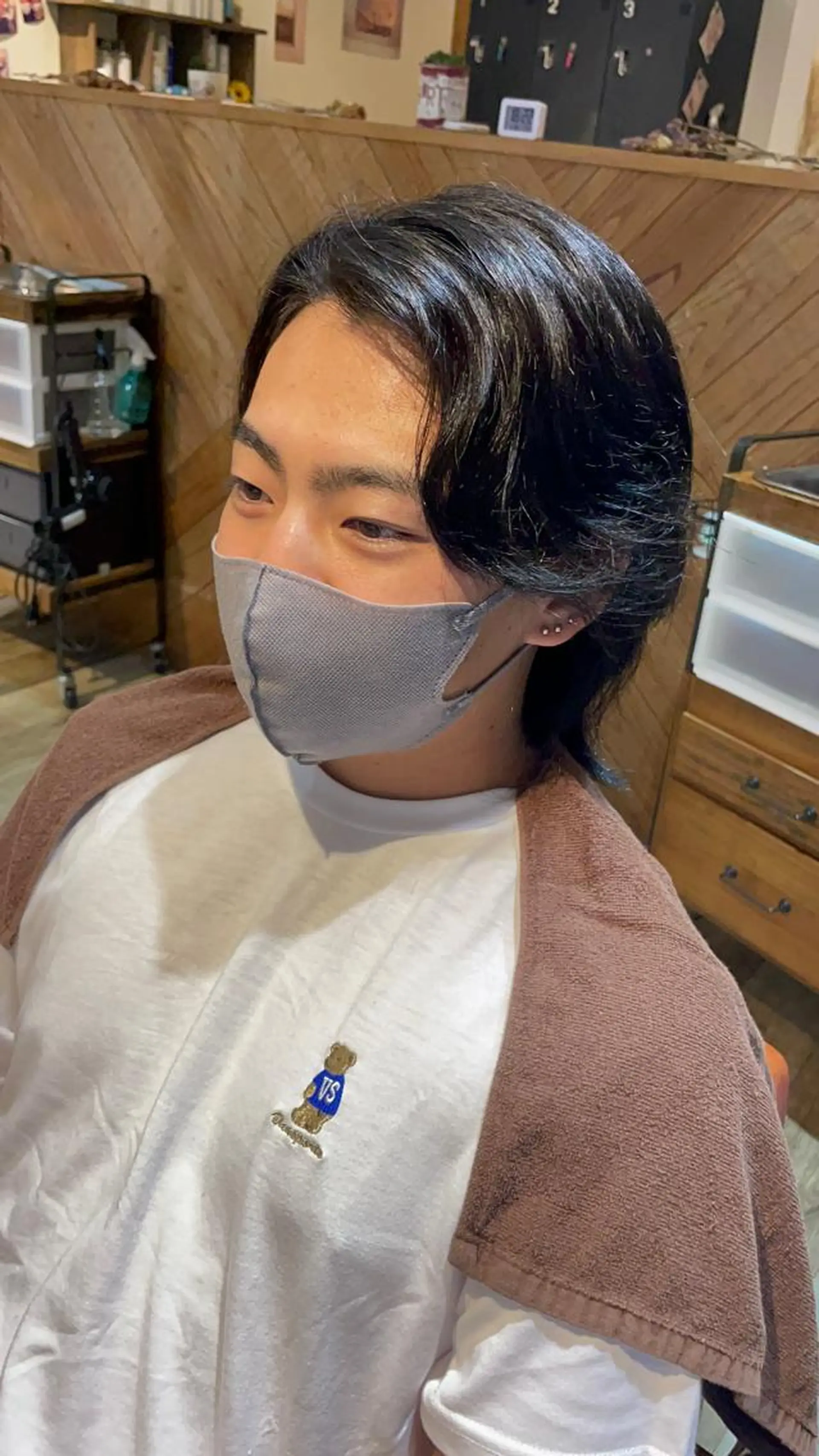 ショート カラー メンズ メンズブリーチ メンズ就活ヘア ブリーチ 🌸モデル募集🌸 村山 歩美のマツエク・マツパデザイン