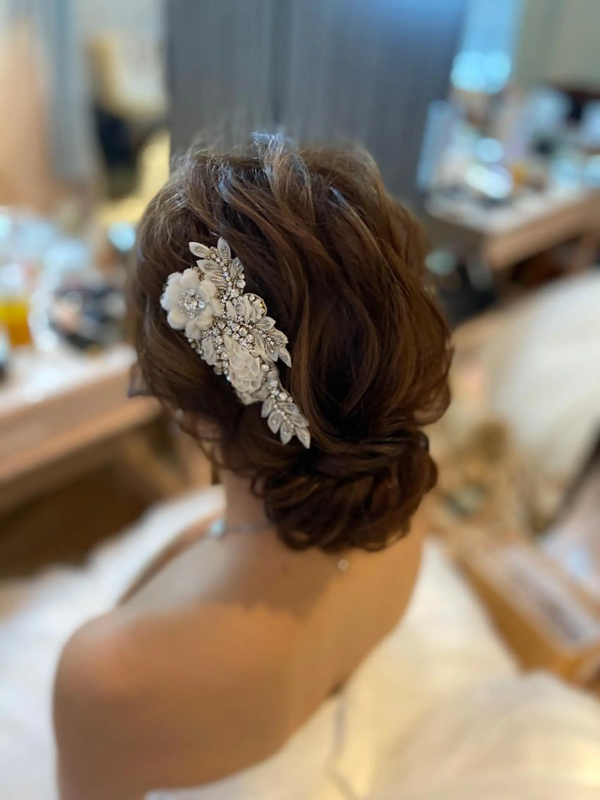 ミディアム ヘアアレンジ ヘアアンドメイクムタ 新居のヘアスタイル