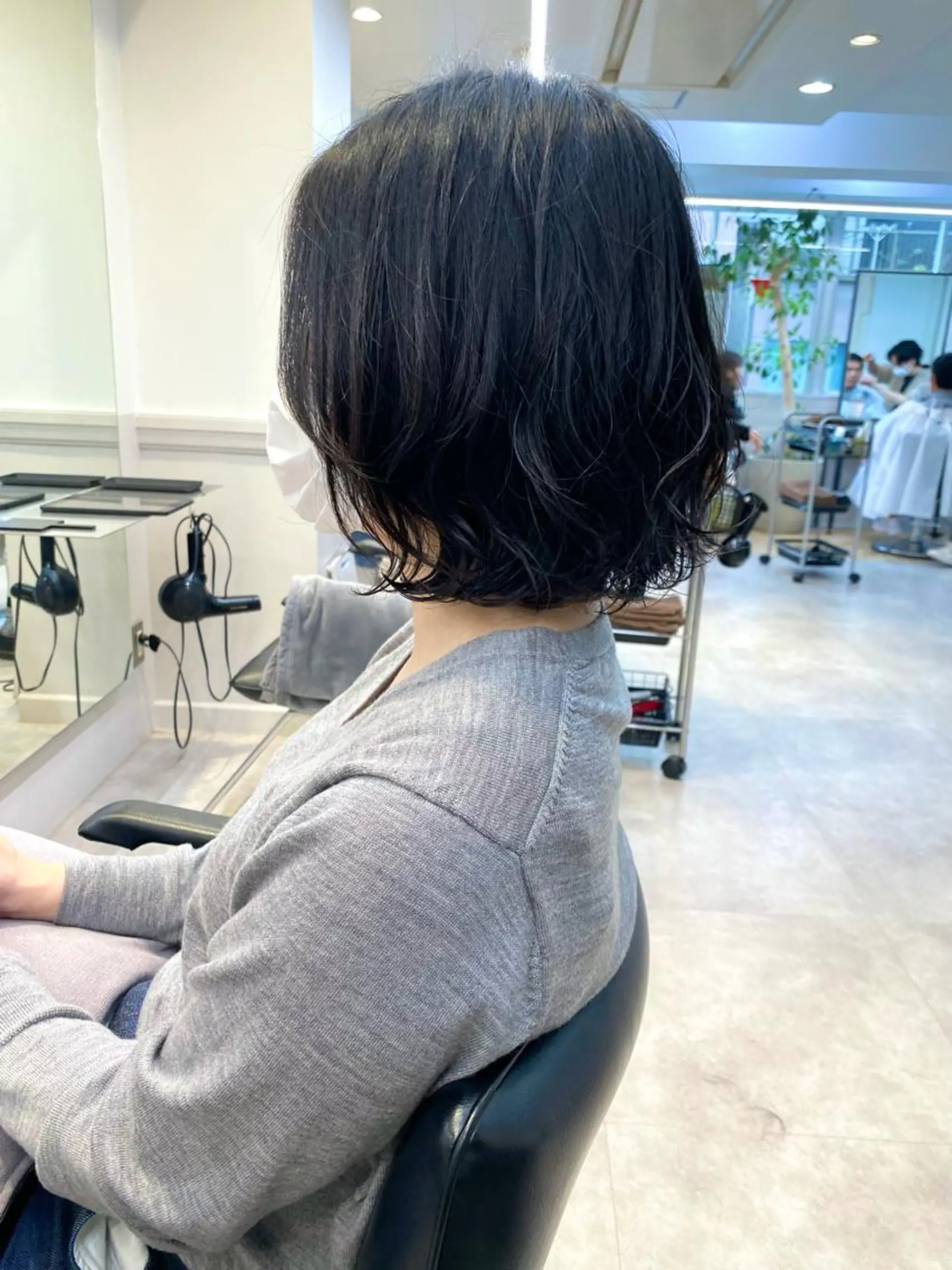 ミディアム パーマ 会田 渡夢のヘアスタイル