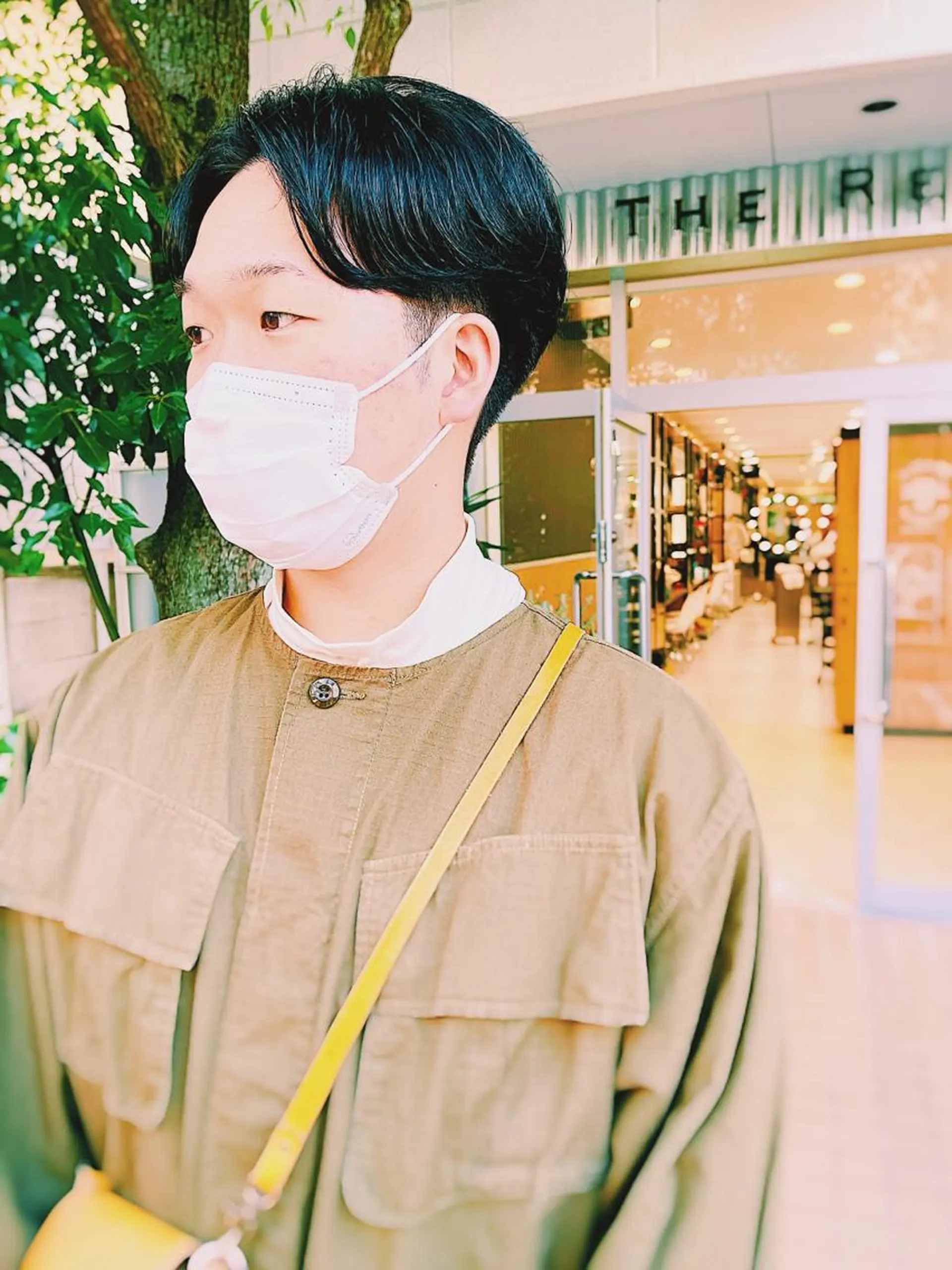 ショート パーマ メンズ センターパート メンズパーマ カット パーマ メンズパーマ タカキリョウのヘアスタイル