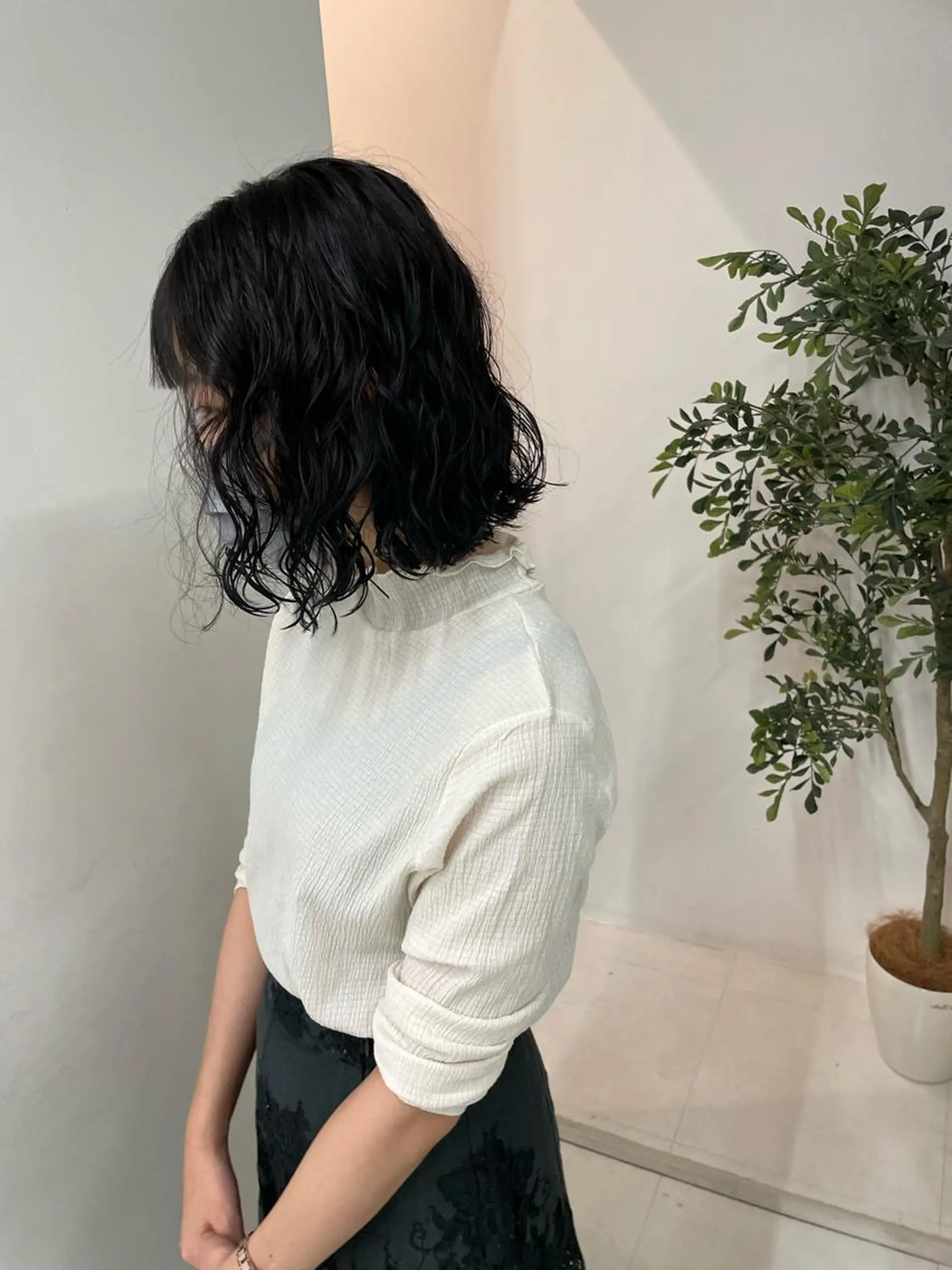 ショート カラー パーマ キッズ カット パーマ トリートメント オトナヘア🌸 harukaのヘアスタイル