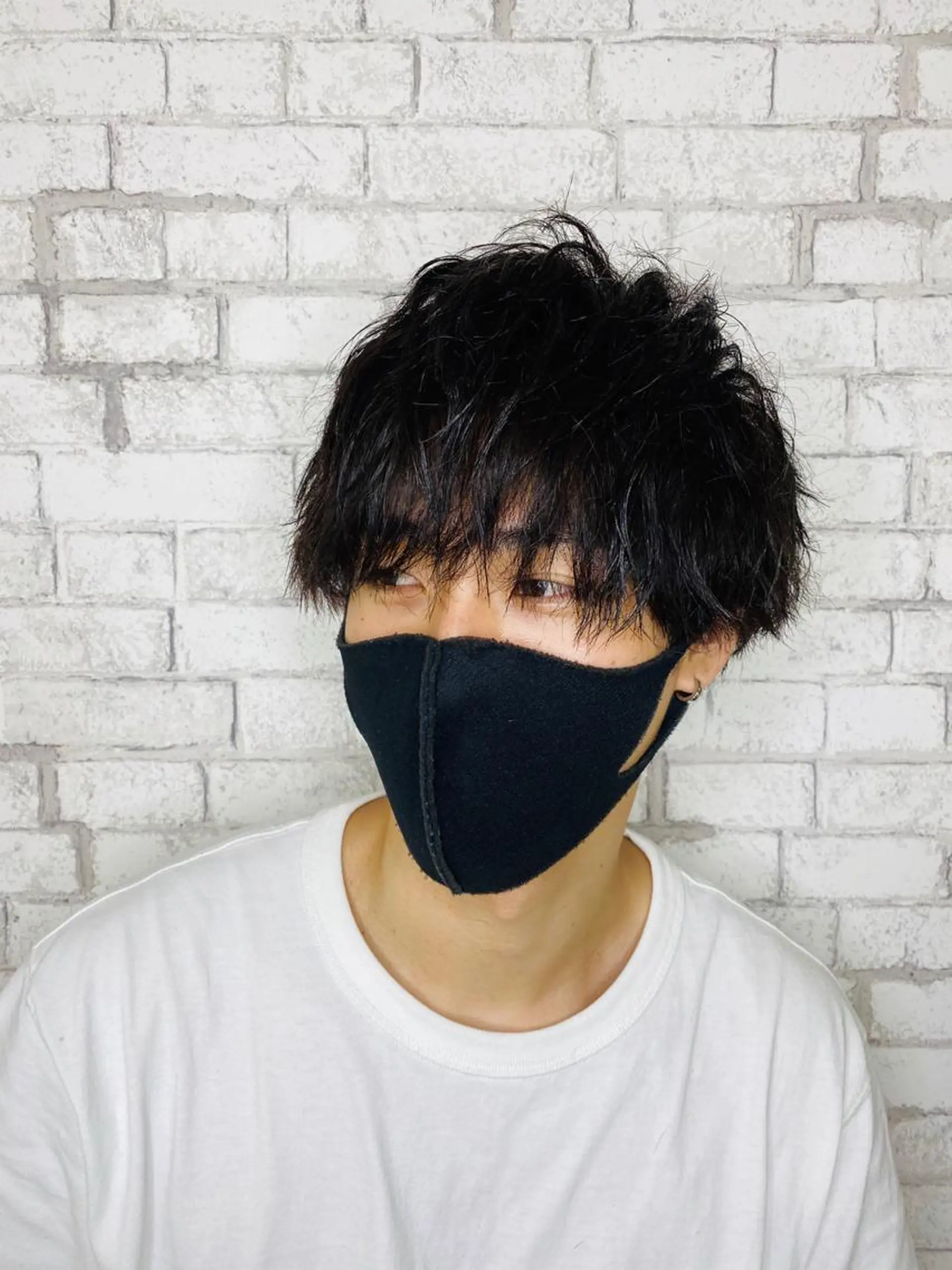 ショート ヘアアレンジ メンズ ブリーチなし艶カラー 東家のヘアスタイル