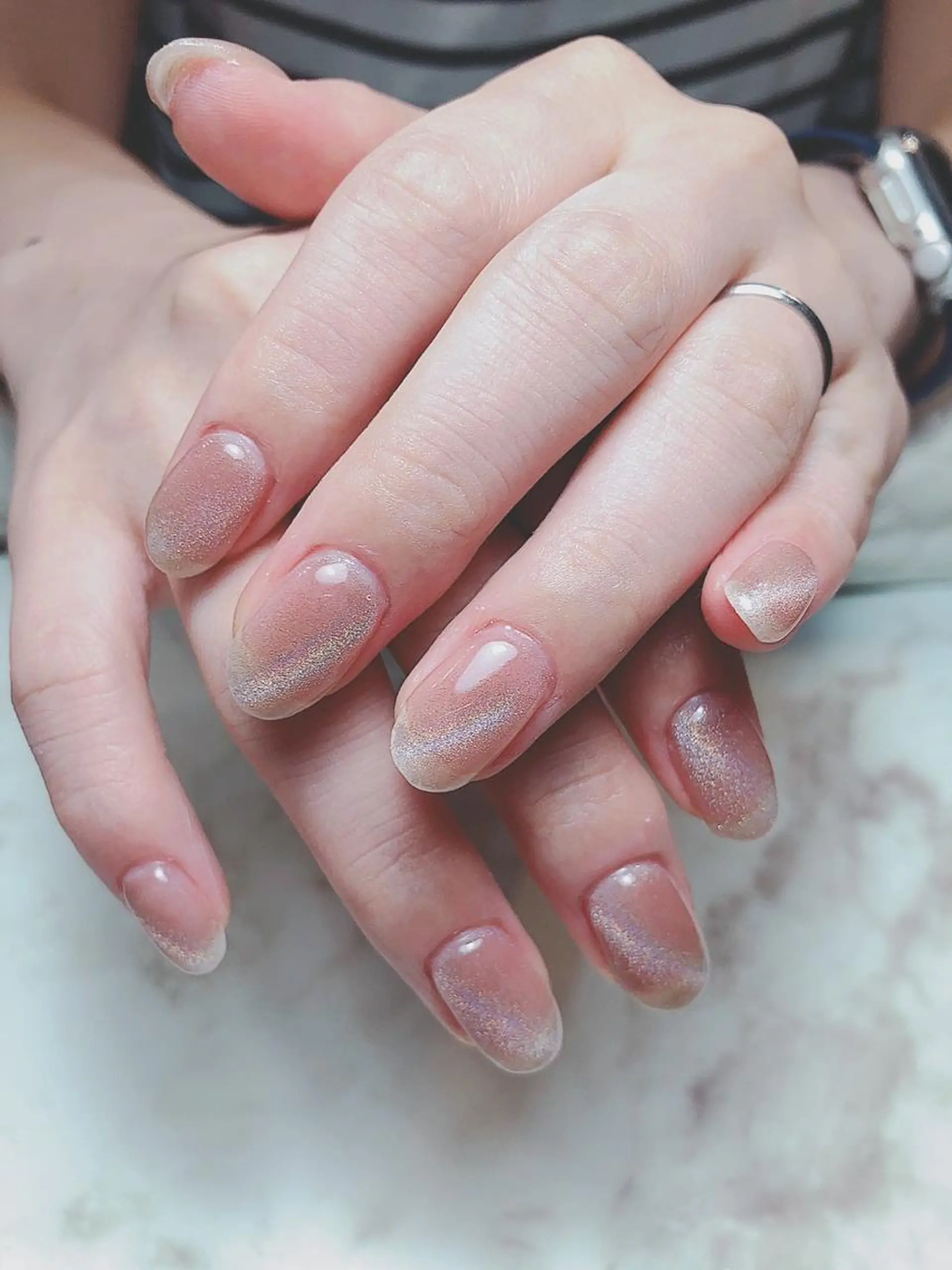 ネイル アートネイル ジェルネイル ニュアンスネイル パラジェル Nailist Honamiのネイルデザイン