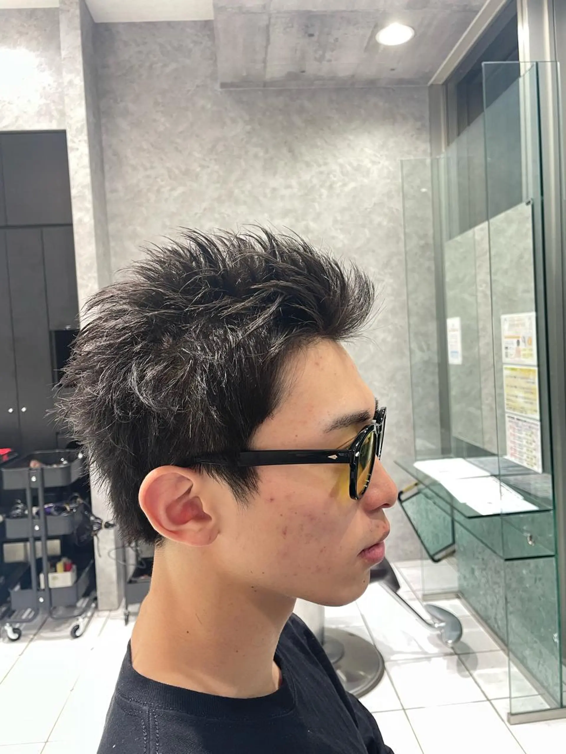 メンズ スパイキーショート ハイトーンカラー✨️ Amiのヘアスタイル