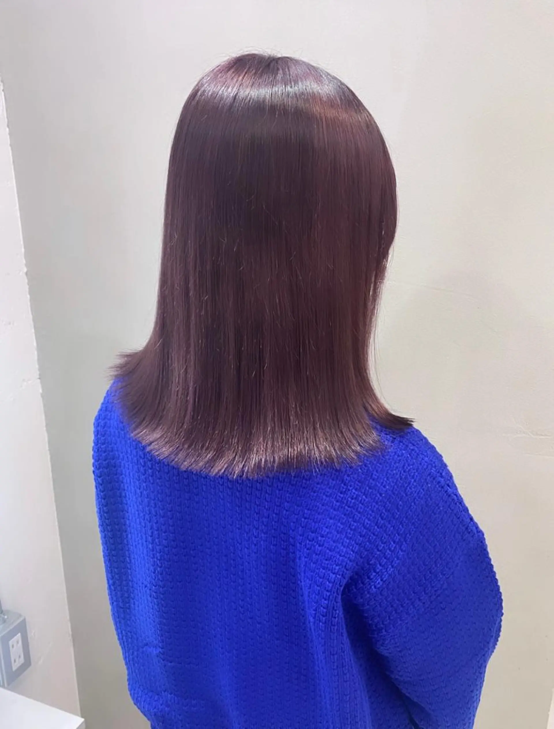 ミディアム カラー 透明感カラー ラベンダーカラー ピンクカラー ピンクラベンダー Ayuna /透明感カラーのヘアスタイル