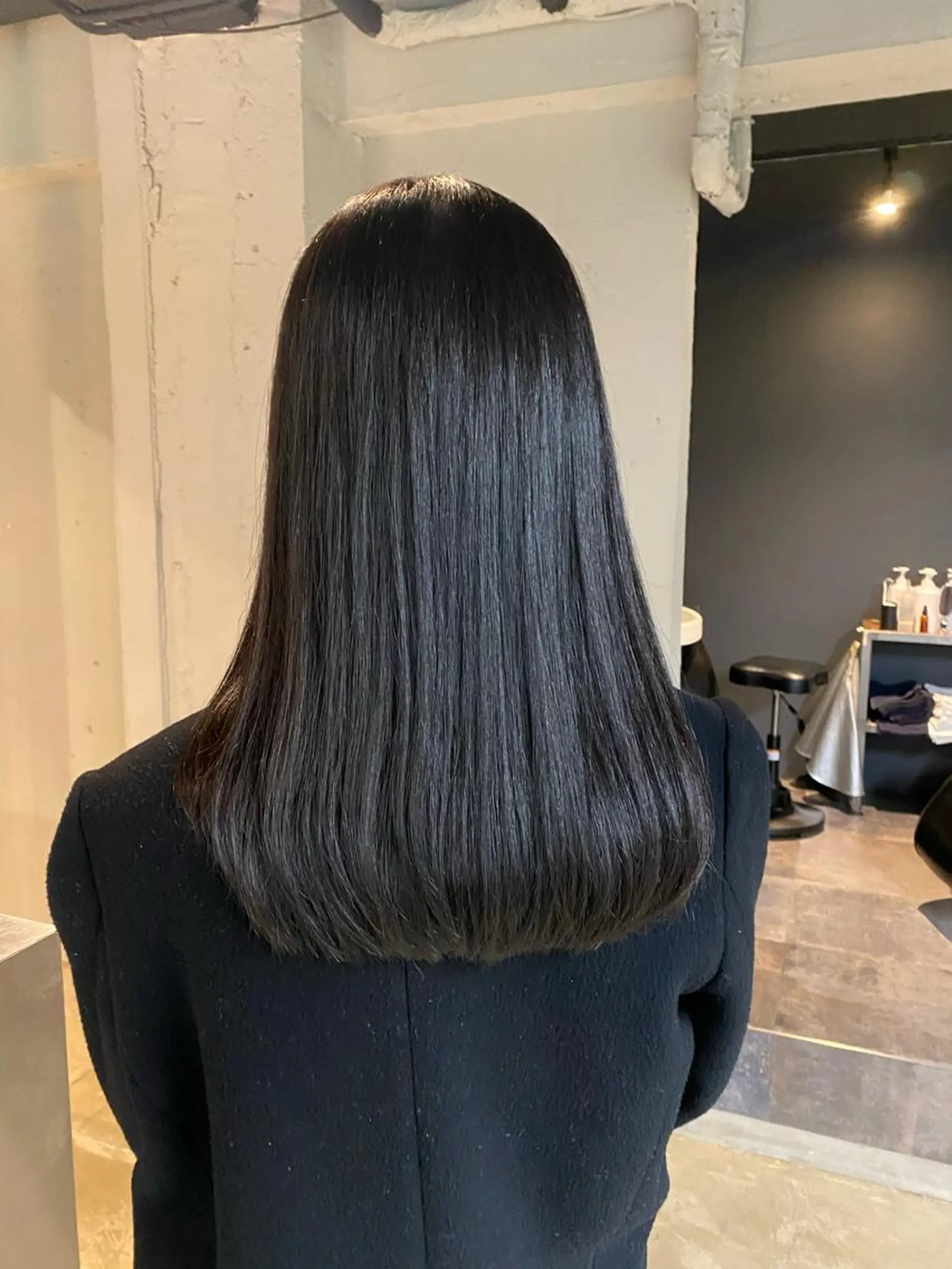 セミロング カット 縮毛矯正 トリートメント 艶髪/髪質改善/ MONSO山本のヘアスタイル