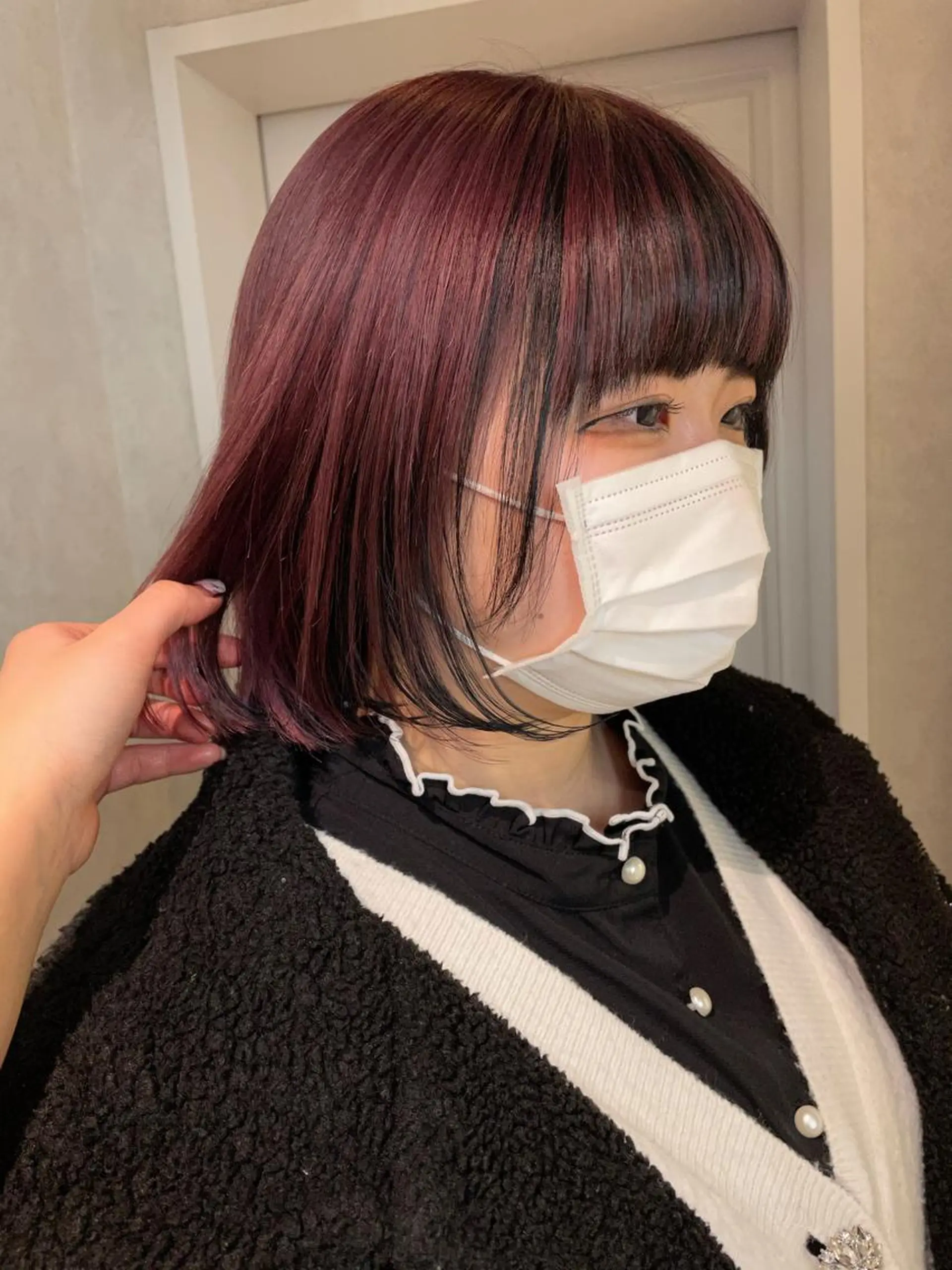 ミディアム カラー ヘアカラー ナチュラル透明感🌱 小山美樹子のヘアスタイル