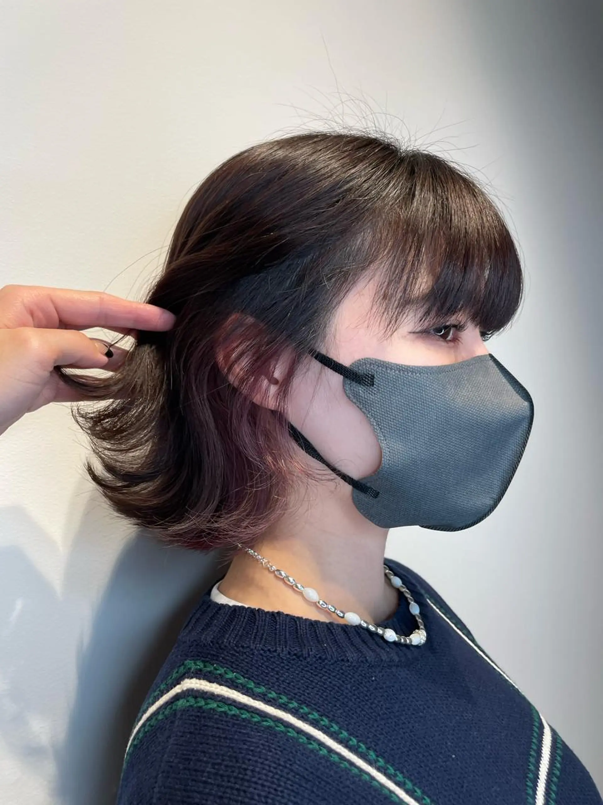 ショート カラー インナーカラー ラベンダーカラー ピンクカラー ピンクラベンダー 韓国風カラー🤎 𝒄𝒉𝒊𝒌𝒂のヘアスタイル