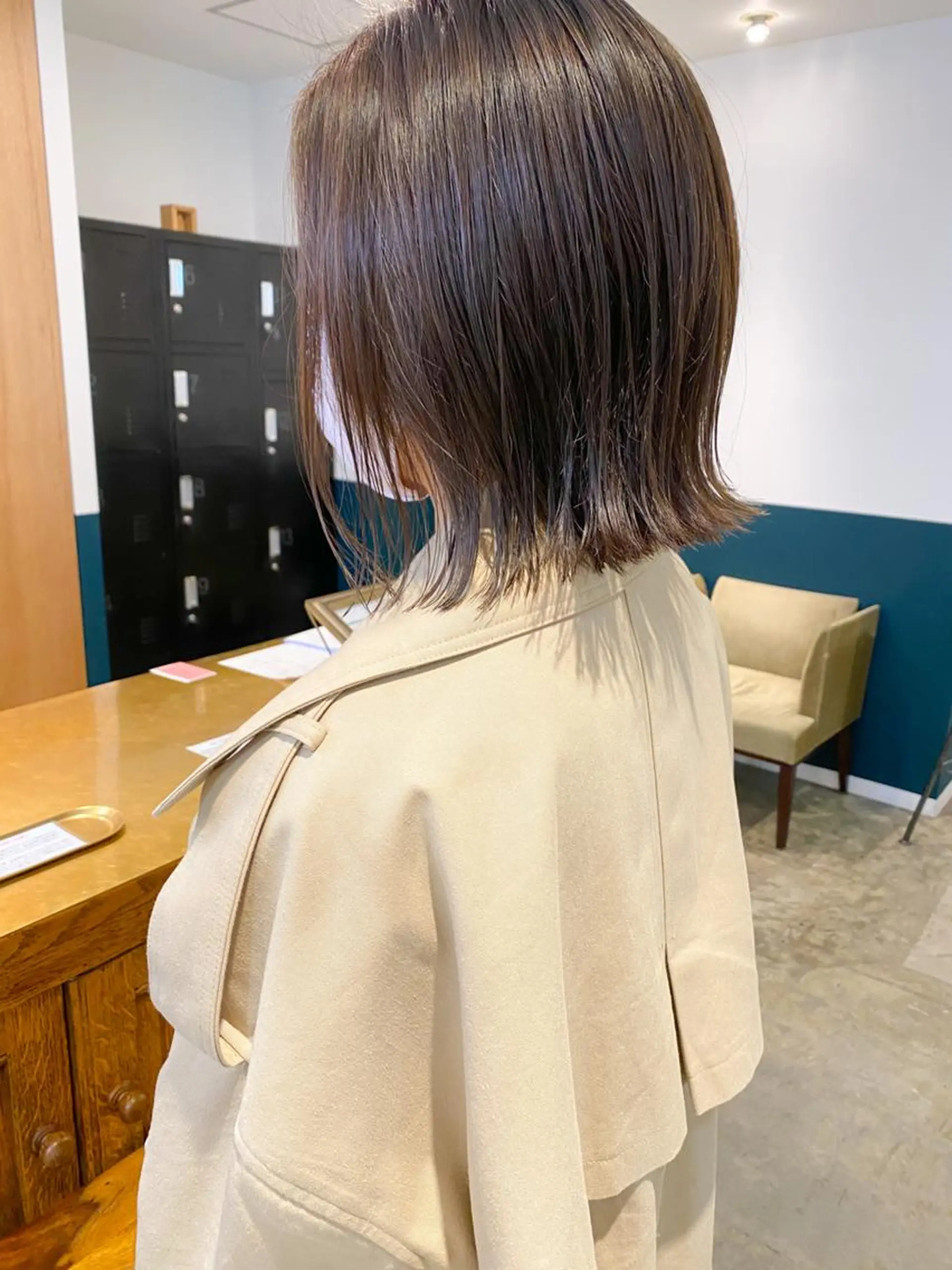 ミディアム ボブ くびれヘア TELAHAIR 髪質改善特化型サロンのヘアスタイル