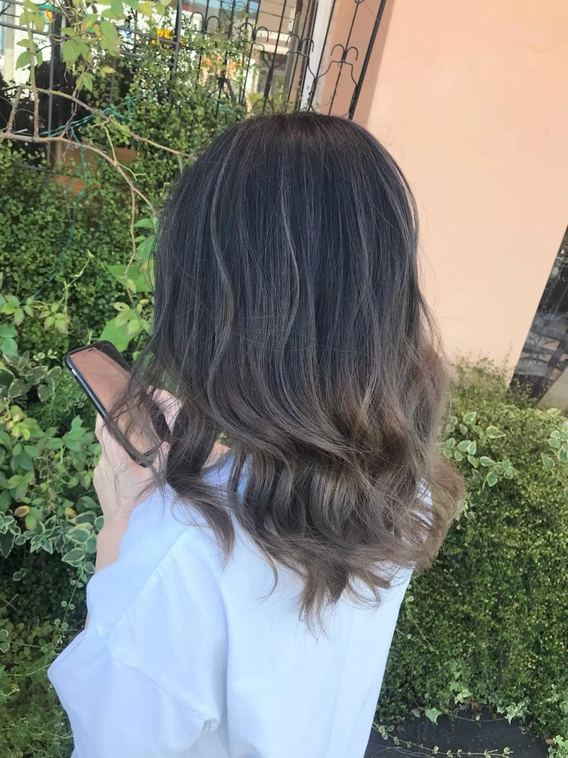 セミロング ハイライト ヘアカラー トリートメント 下條 真のヘアスタイル