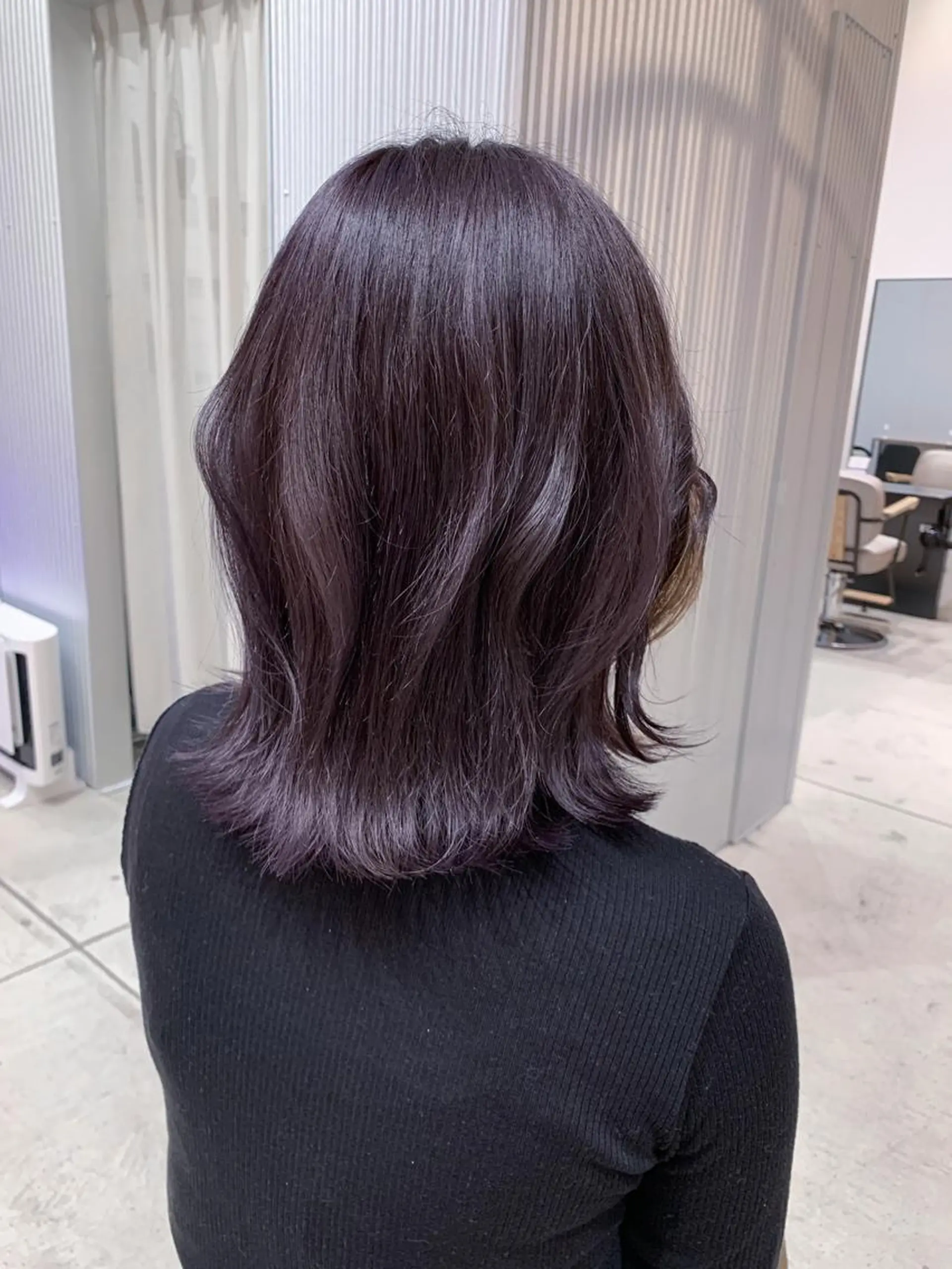 ミディアム カラー ヘアアレンジ カット ヘアカラー トリートメント yuka .のヘアスタイル