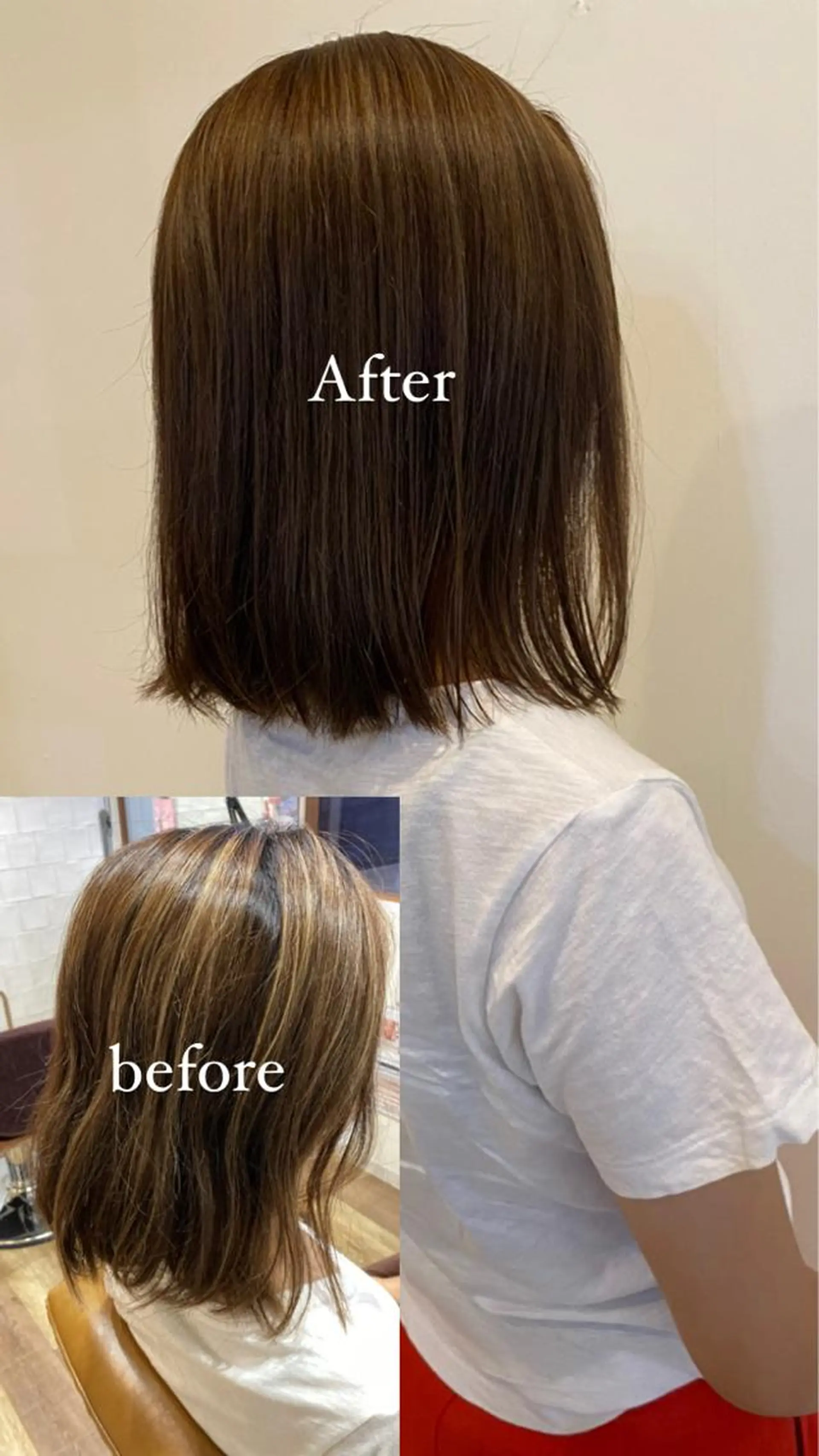 ミディアム カラー ブラウンカラー 透明感カラー ハイライトカラー ハイライト トリートメント 透明感カラー/韓国風 /髪質改善/ゴトウのヘアスタイル