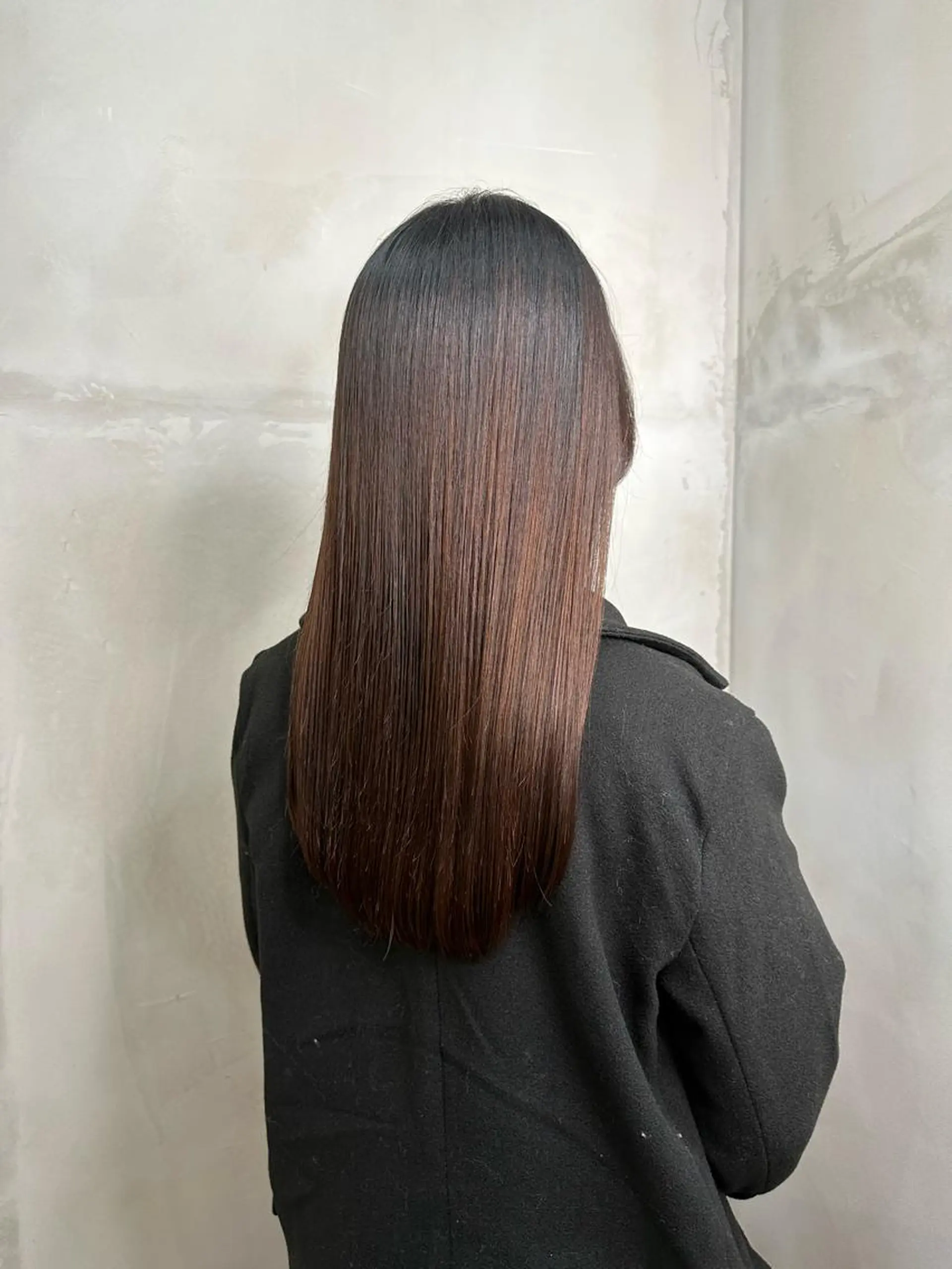 ロング カット 益 佑夏のヘアスタイル