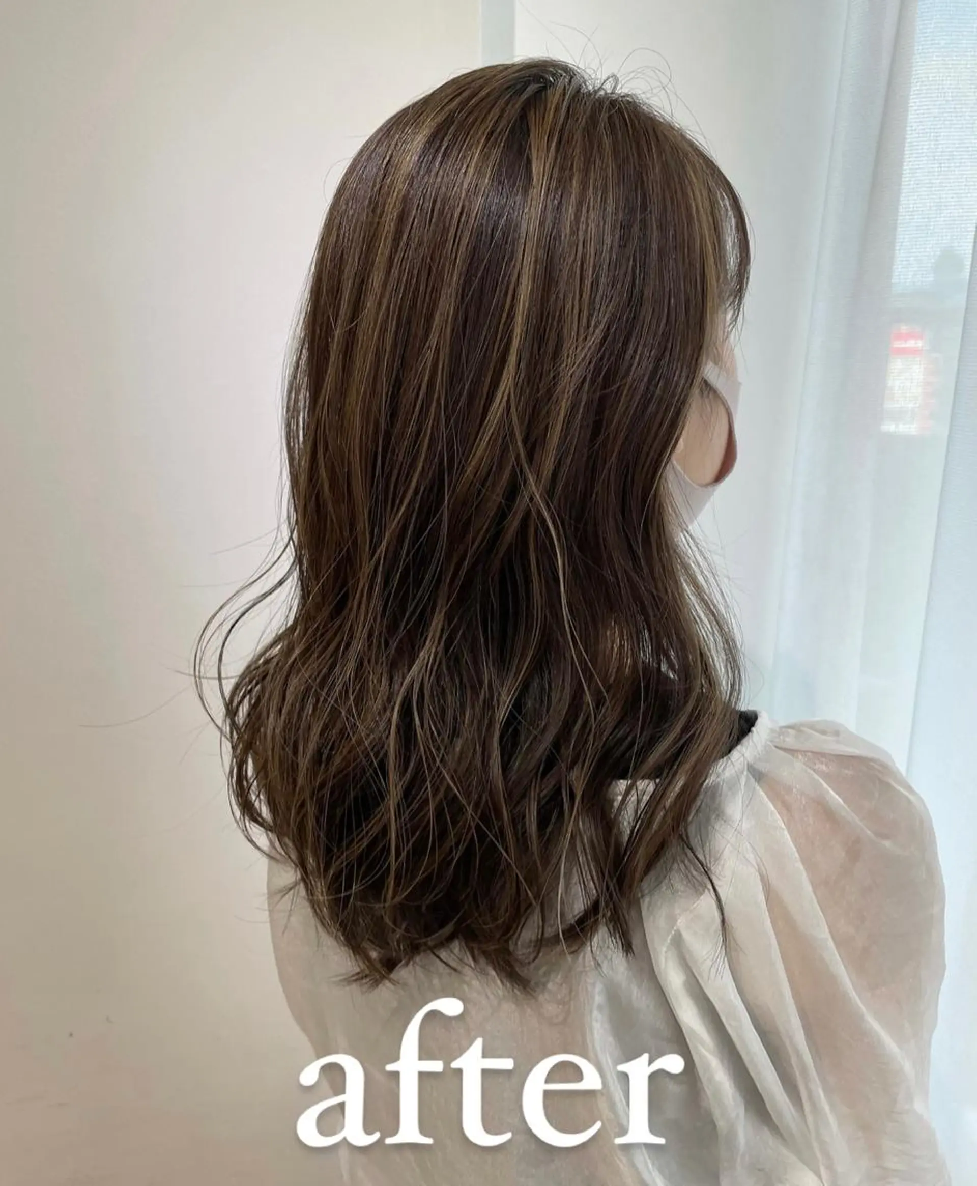 ミディアム カラー ハイライトカラー ハイライト ヘアカラー トリートメント eins.hair所属・過去一の柔髪ヘア 🌿einshairのヘアスタイル