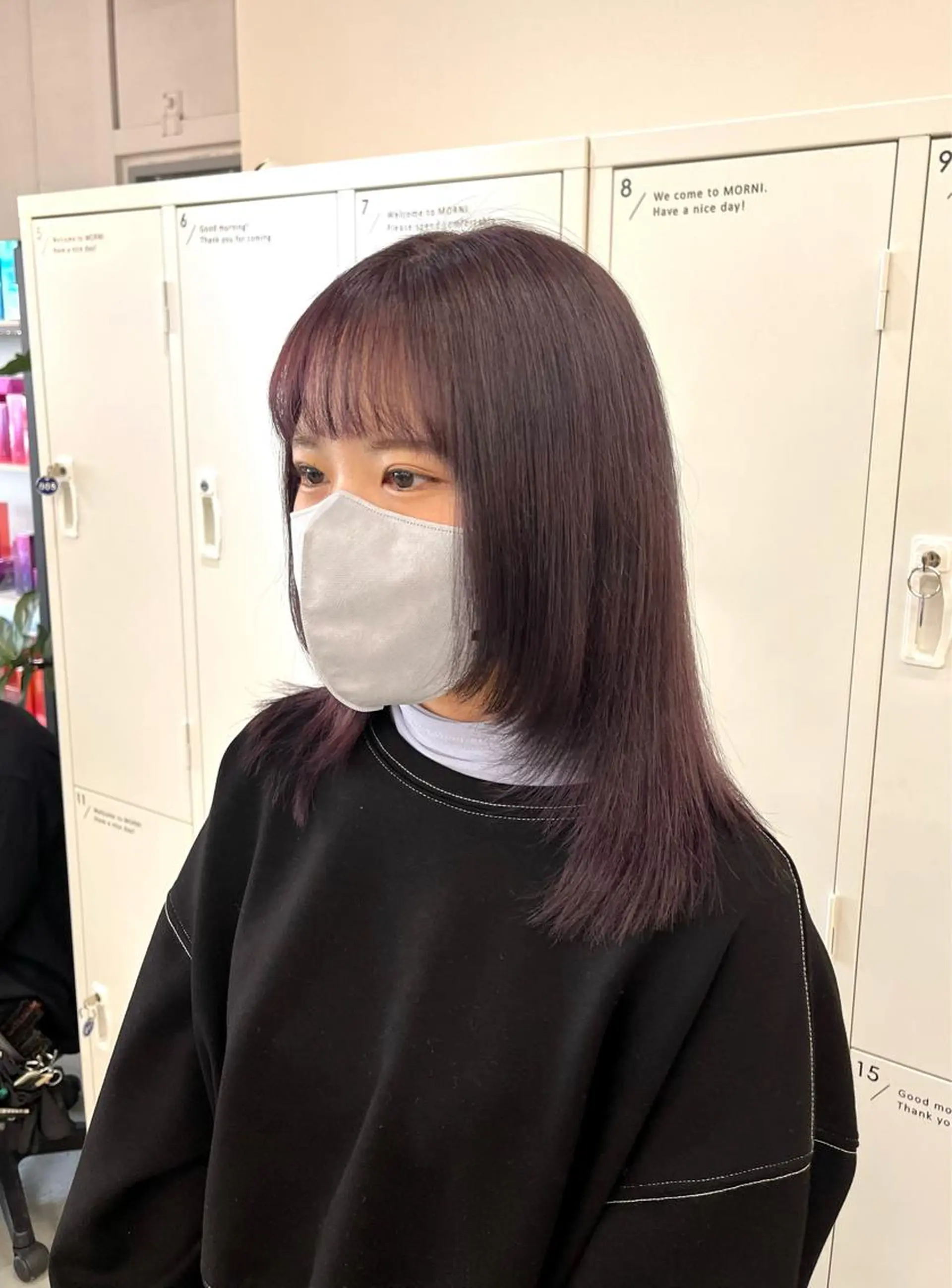 セミロング カラー ラベンダーカラー ラベンダーグレー MORNI所属・神原 茉依🩰🪩のヘアスタイル