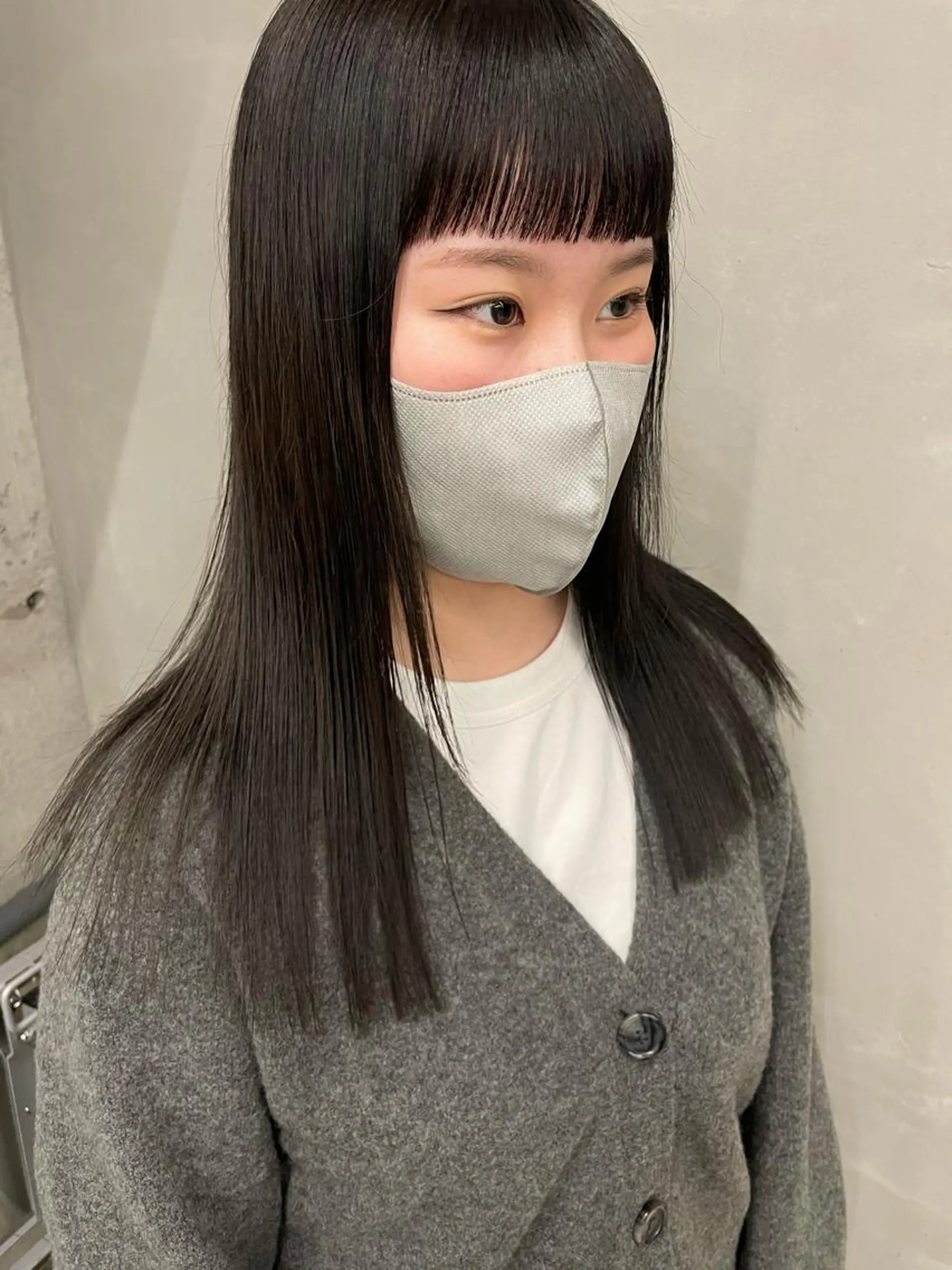 ミディアム カラー カット 佐伯 和佳のヘアスタイル