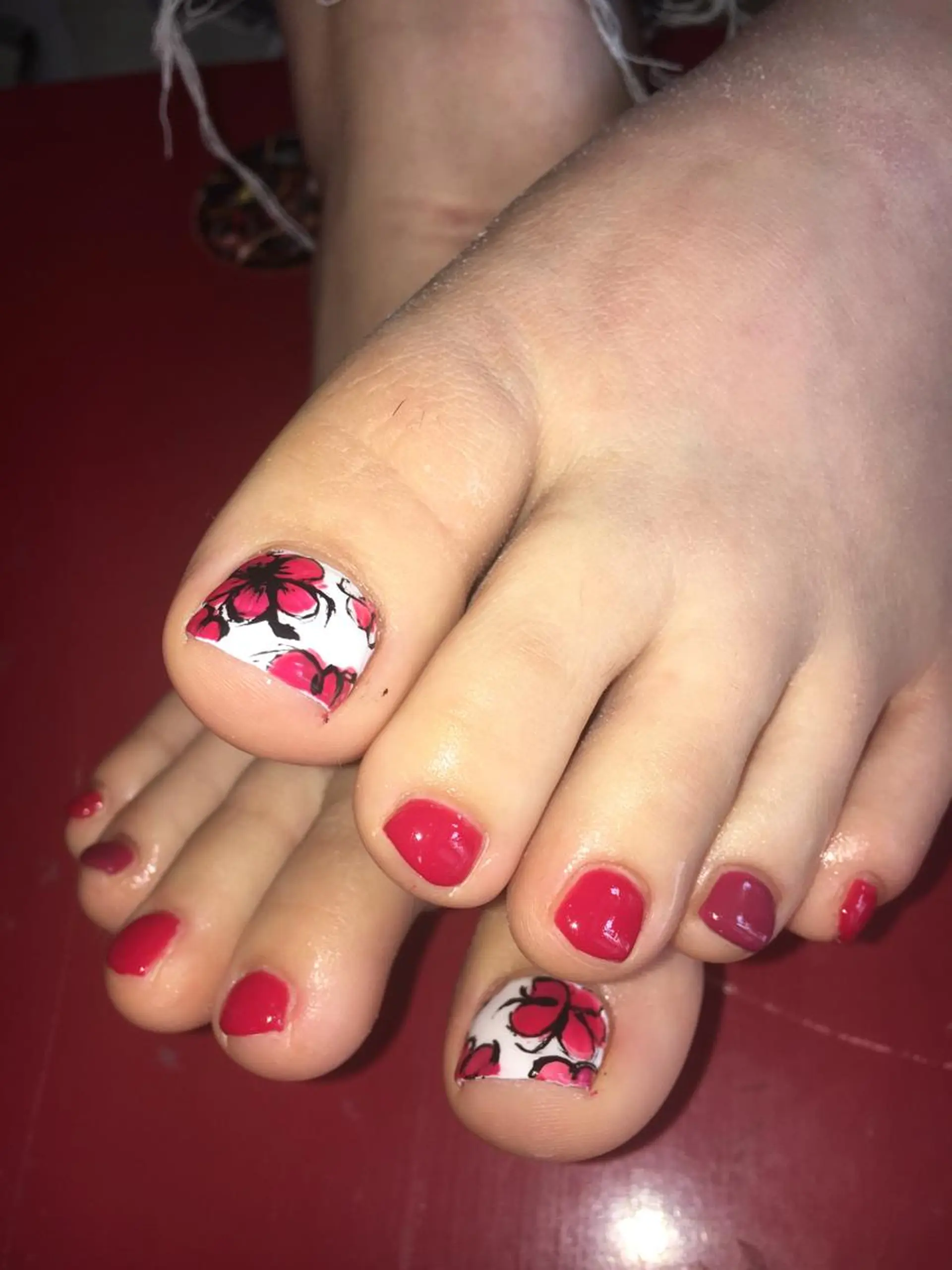 ネイル フラワーネイル 春ネイル ハンドネイル フットネイル miwa ミワのネイルデザイン