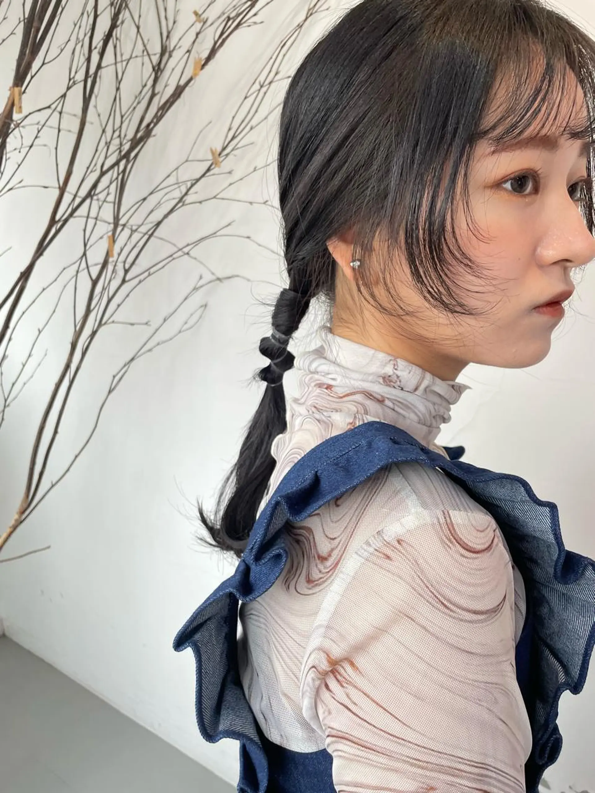 ロング ヘアアレンジ silo所属・silo MOKA 顔周りカット🦦のヘアスタイル