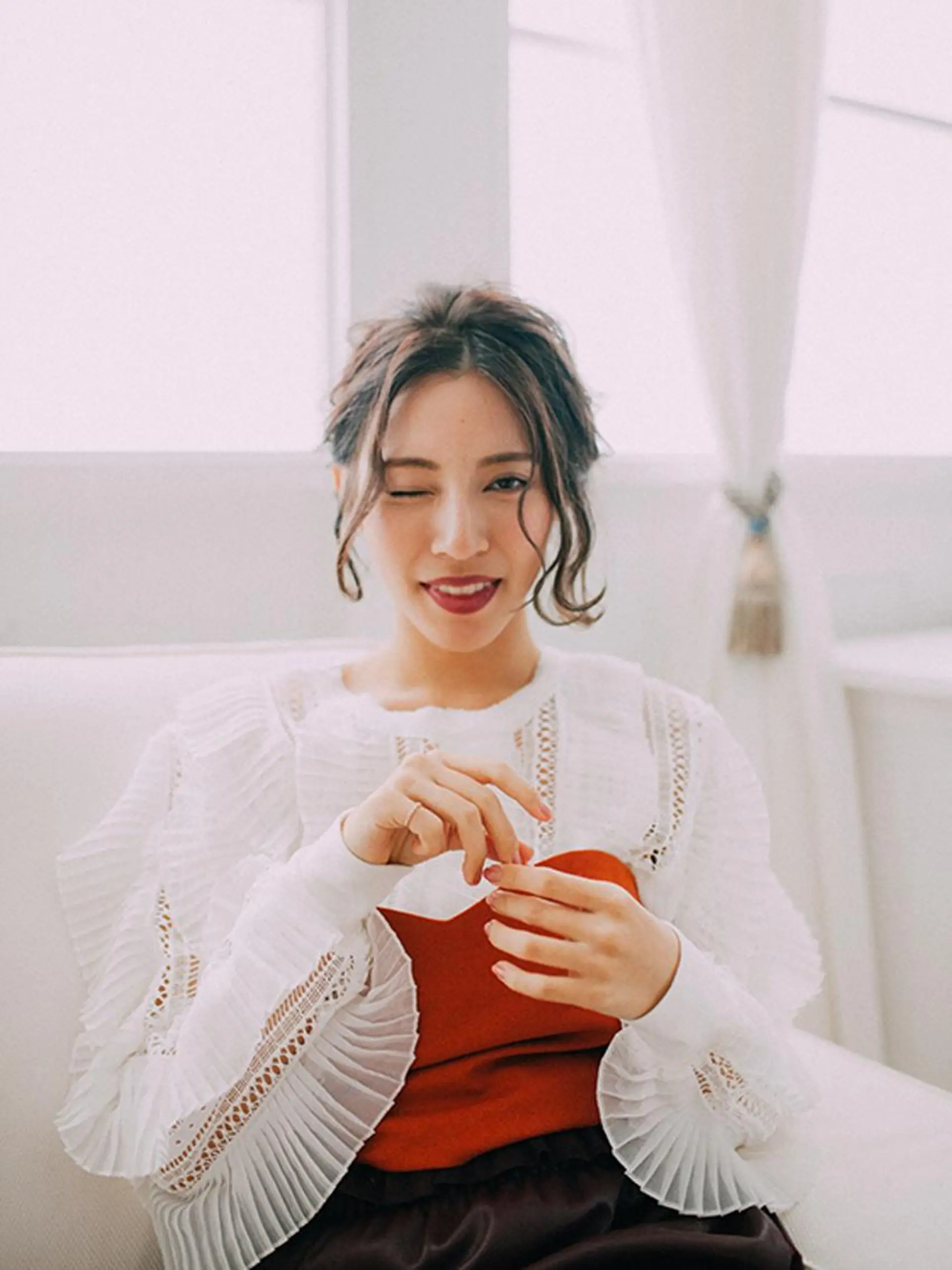 ミディアム ヘアアレンジ 【公式】amble luxe池袋東口🩷のヘアスタイル