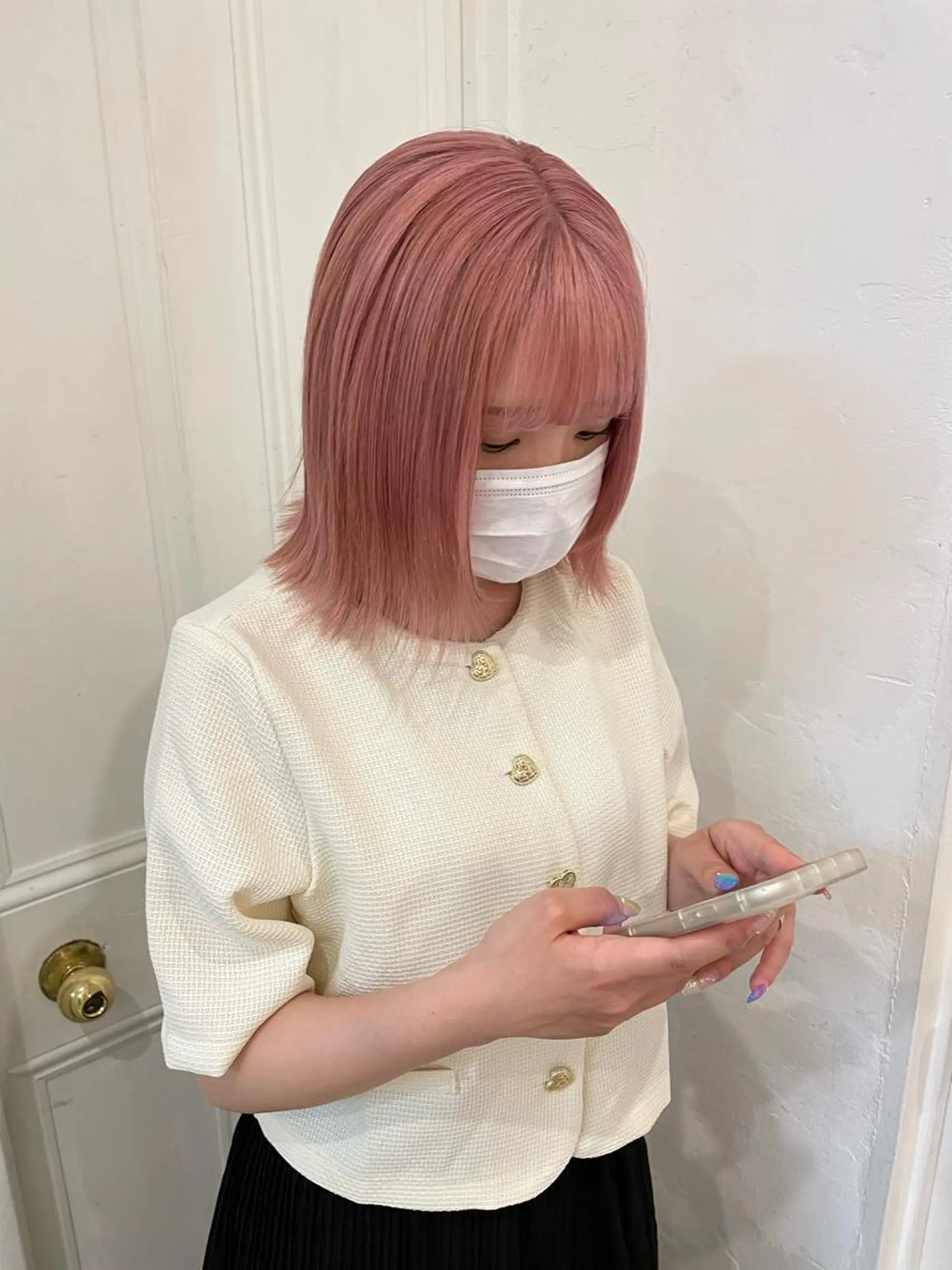 セミロング ALLYS 渋谷店所属・最高級の艶のある カラーmei🎨のヘアスタイル