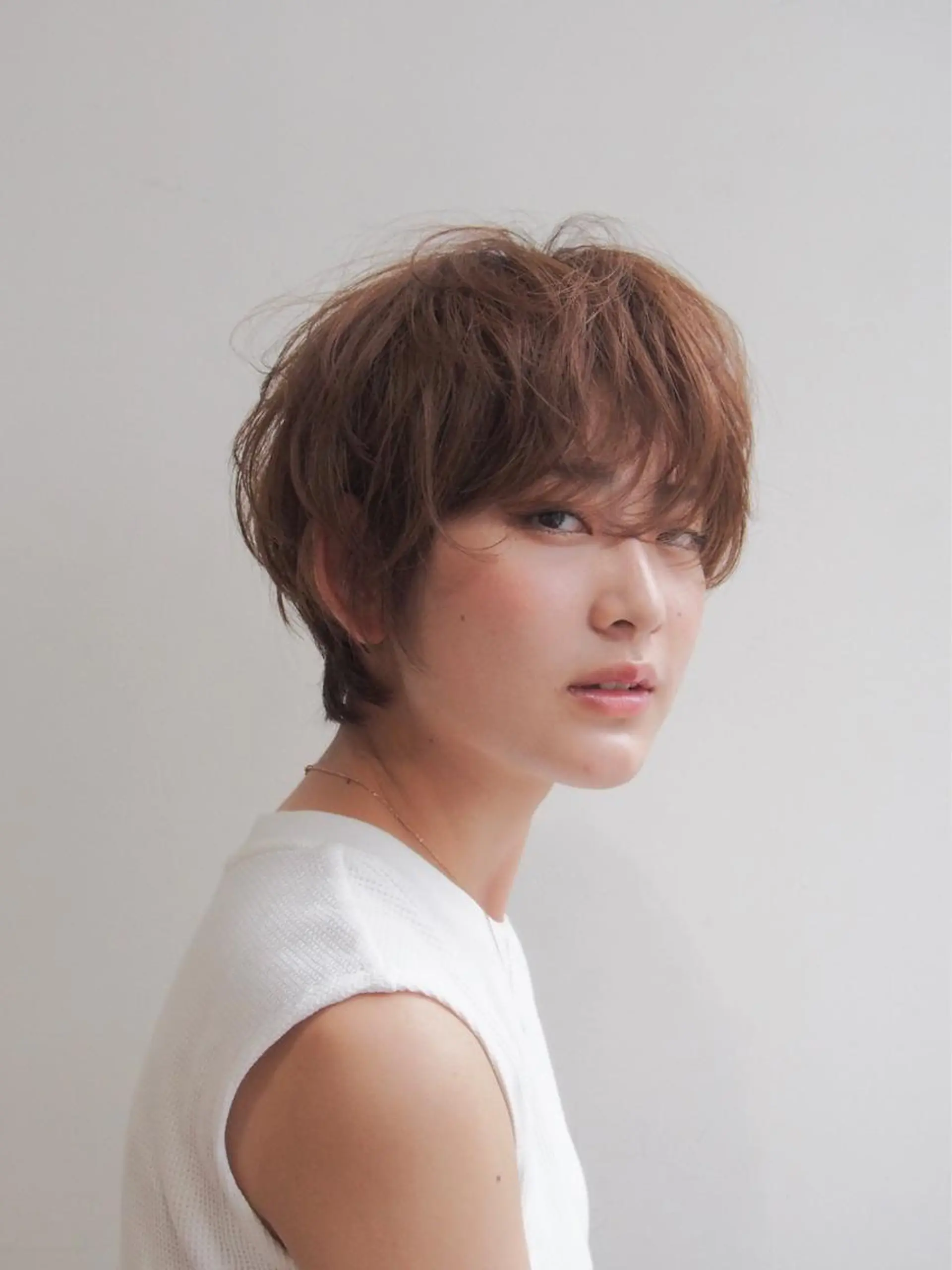 ショート 似合わせ艶髪カラー ❤️ハダユミのヘアスタイル