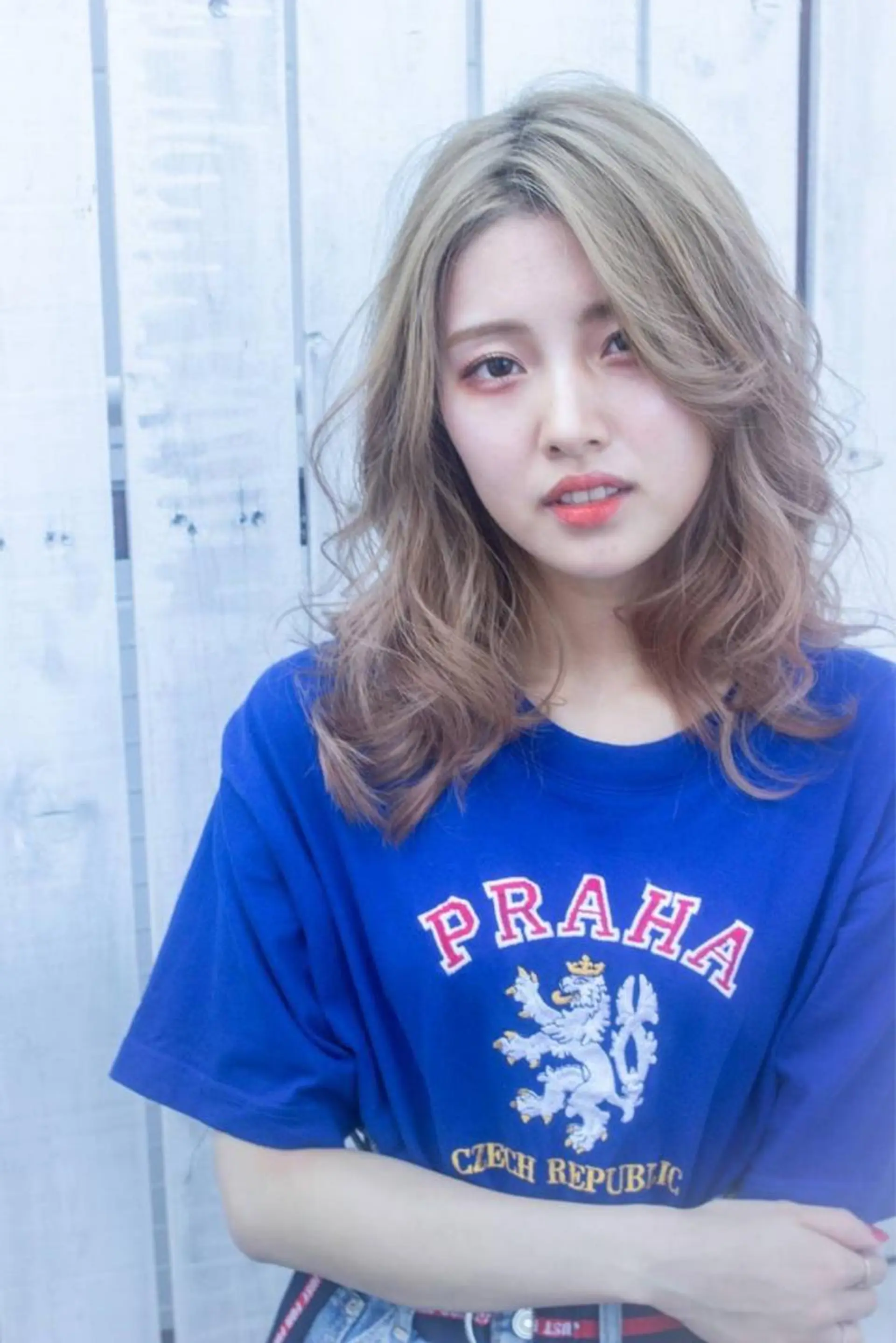 ロング カラー パーマ ヘアアレンジ リルウヘアー 天王寺のヘアスタイル