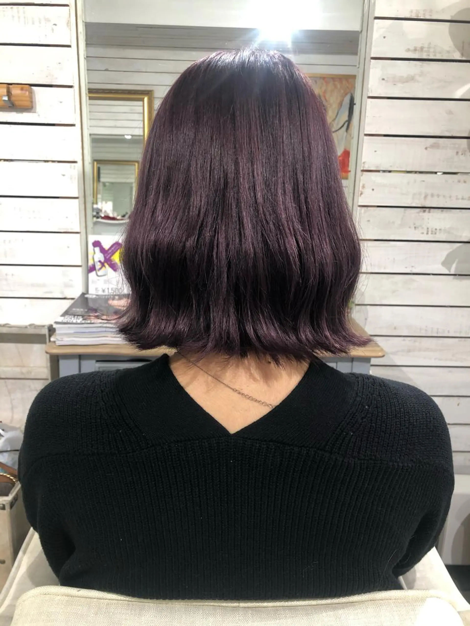 ミディアム カラー ラベンダーカラー ヘアカラー 🦋美髪／エクステ 🦋アベイクミのヘアスタイル