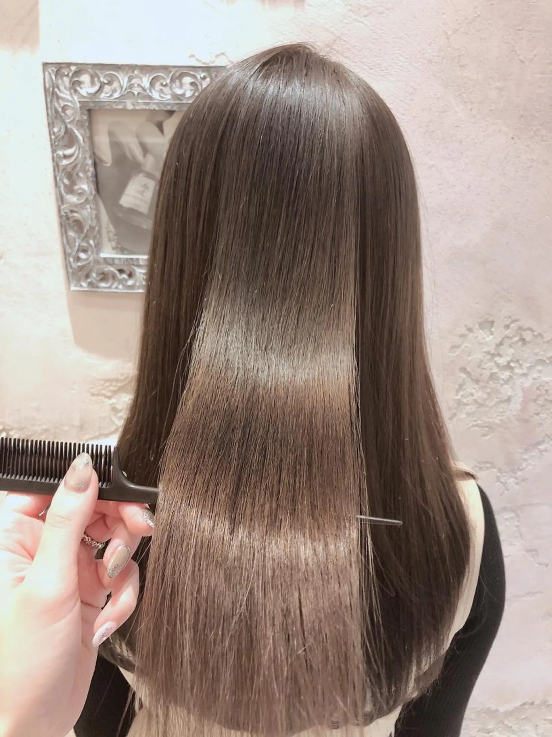 セミロング カット ヘアカラー トリートメント 代表山口ひな 髪質改善のプロのヘアスタイル