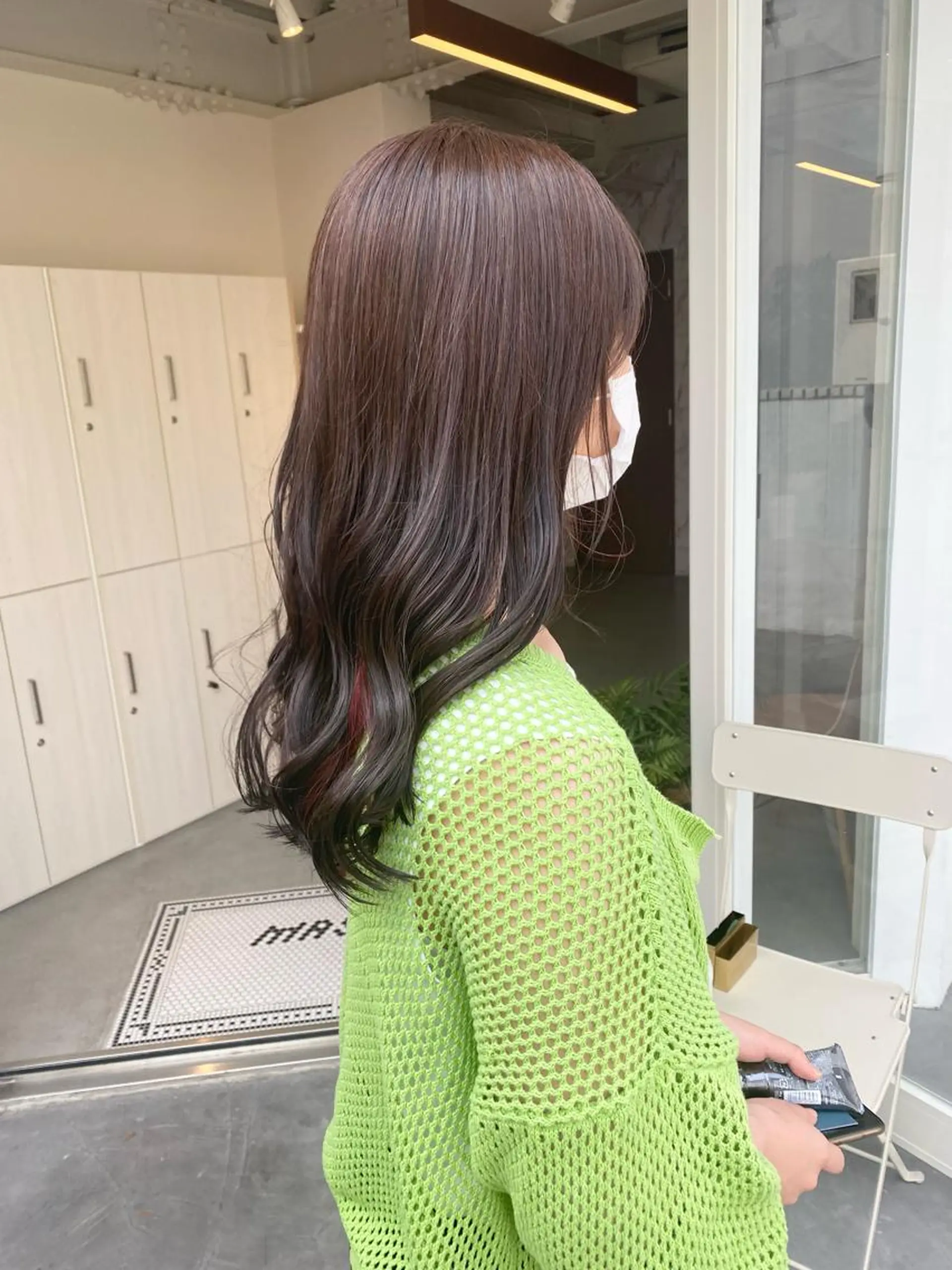 セミロング カラー レッドカラー ❄️中川 慎之介❄️のヘアスタイル