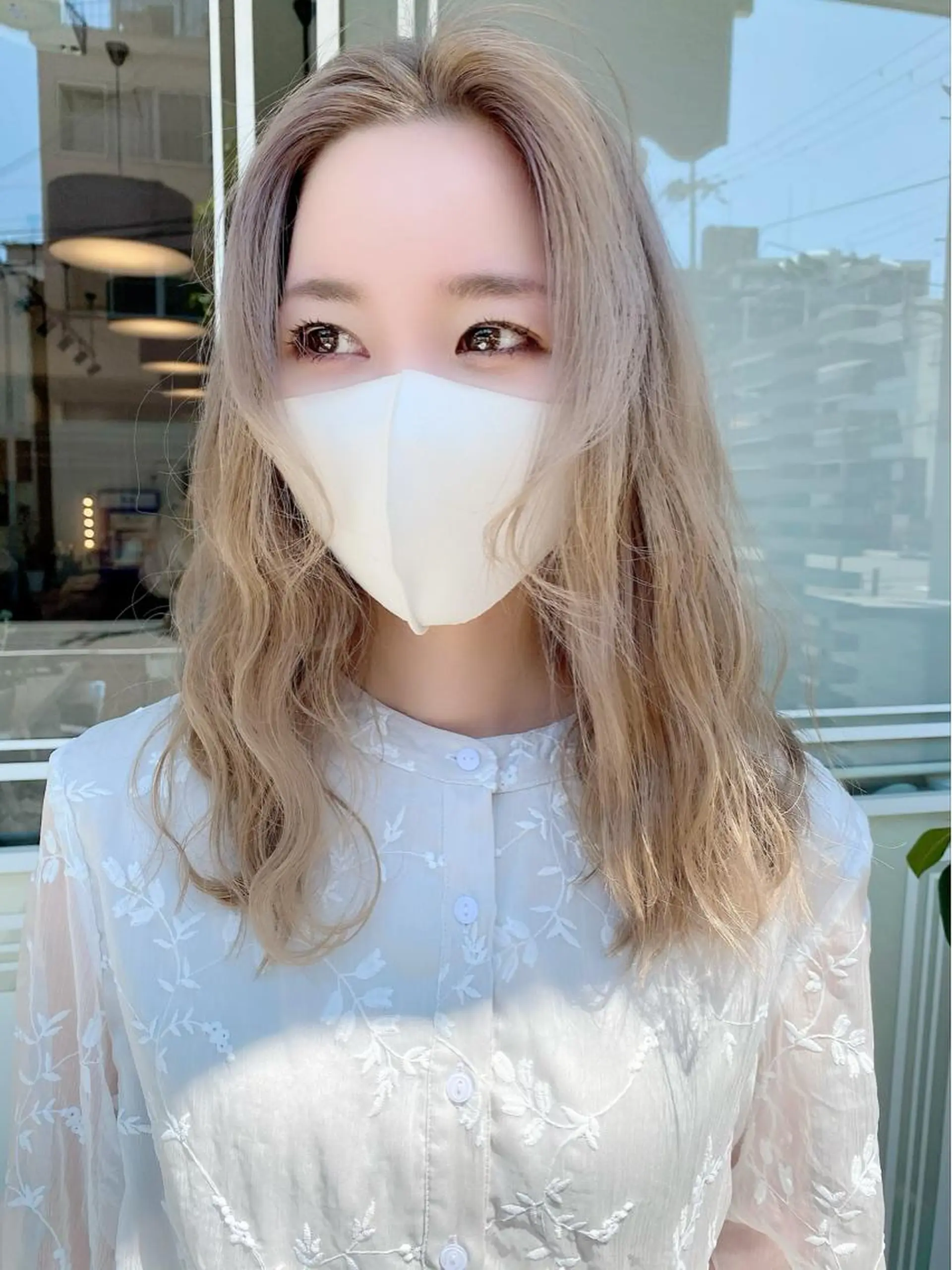 セミロング カラー カット ヘアカラー トリートメント eclat suzumiのヘアスタイル