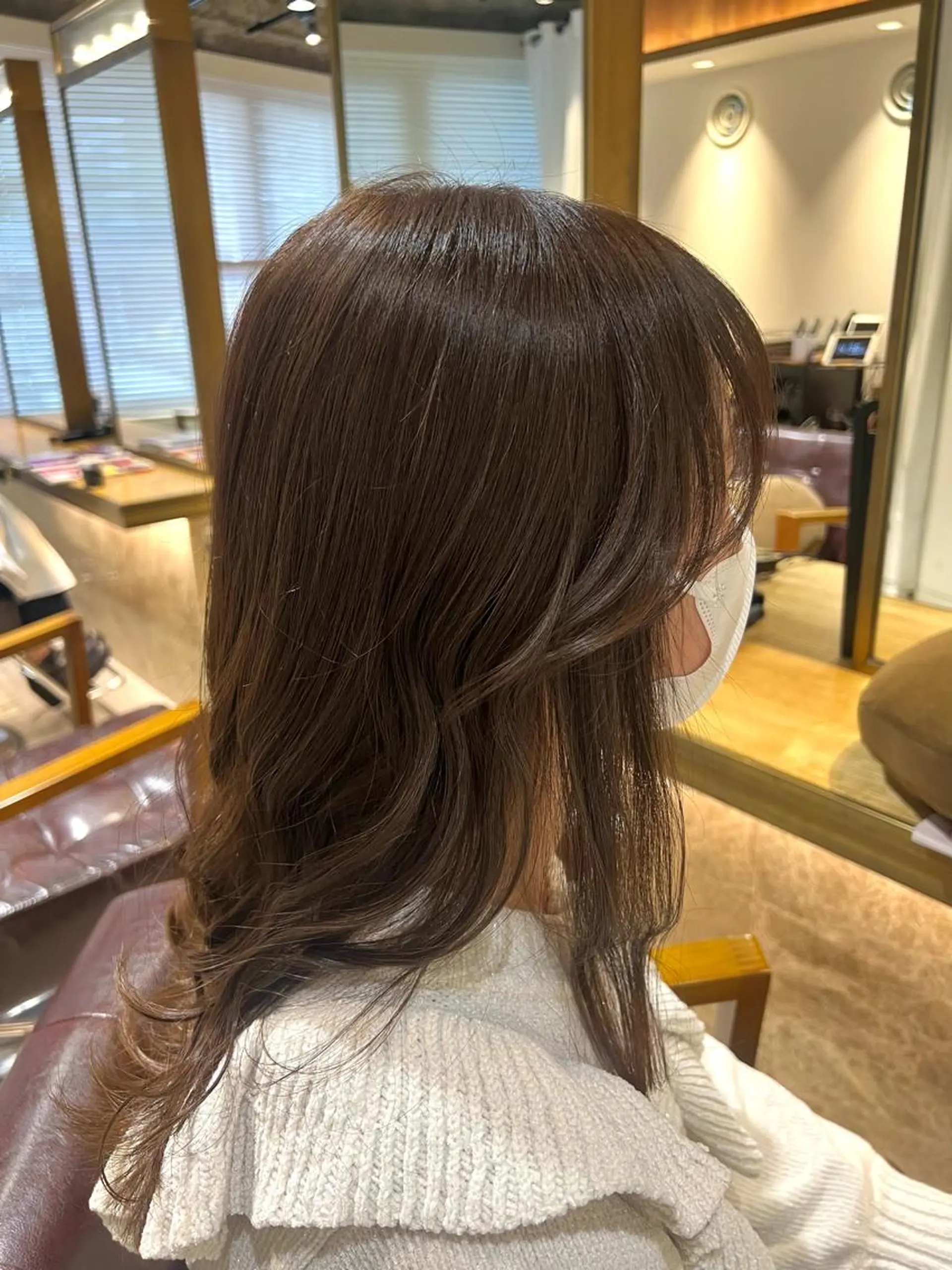 セミロング ヘアカラー ニイムラ ミキのヘアスタイル