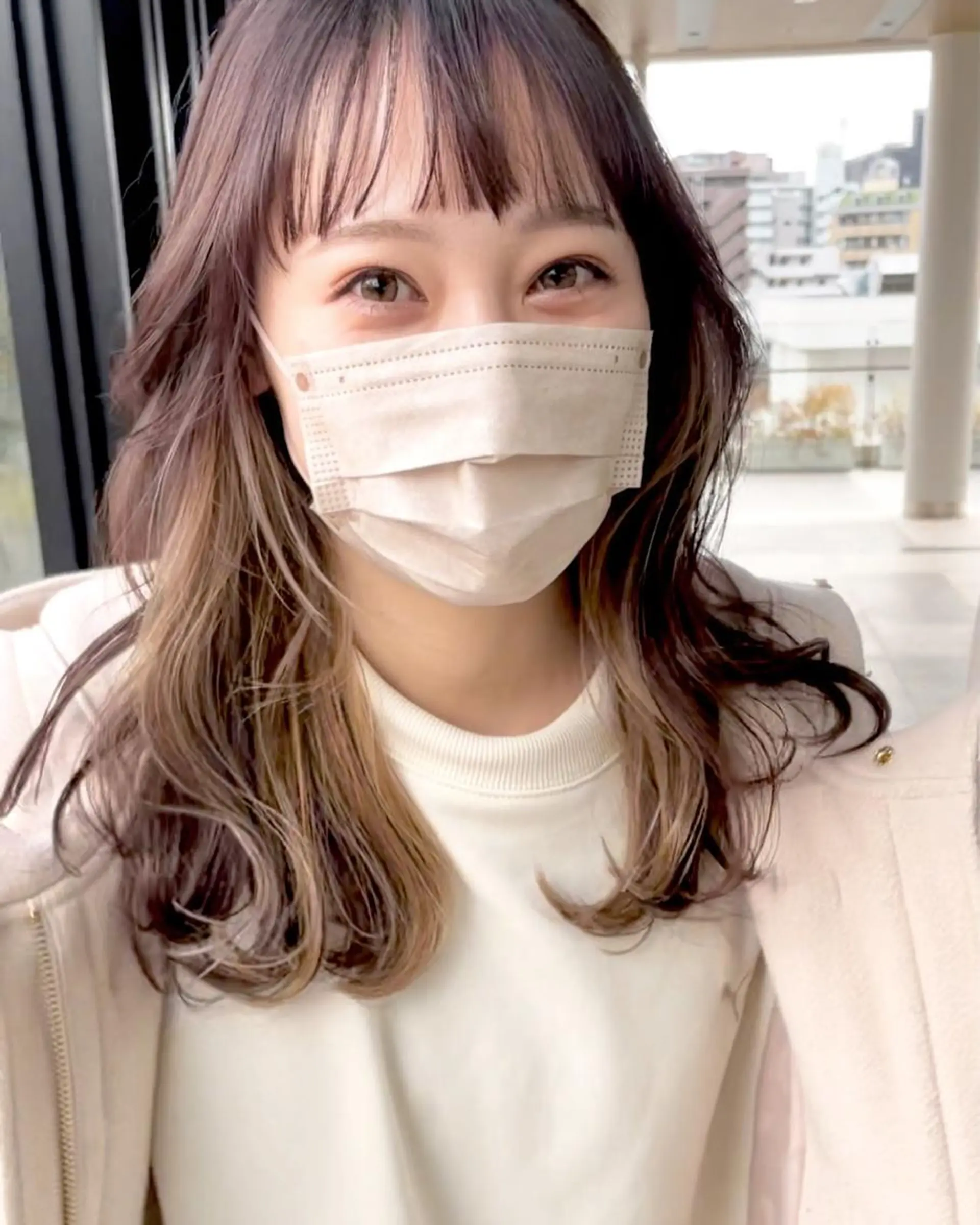 ロング カラー ベージュカラー ハイライトカラー インナーカラー ハイライト クドウレイ fifth渋谷のヘアスタイル