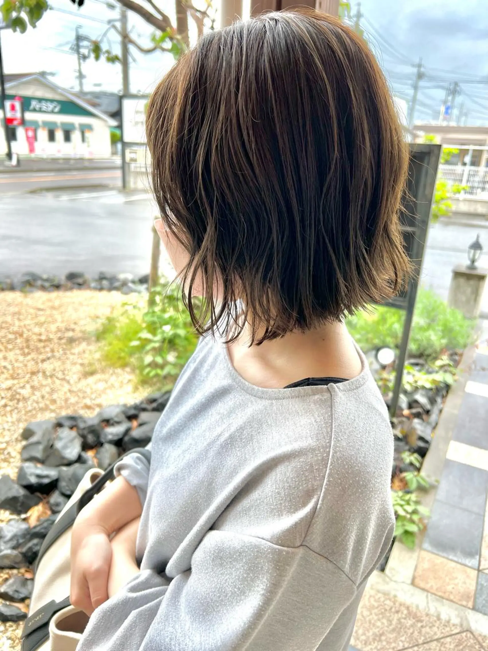 ミディアム カラー パーマ Artist 藤﨑紘成のヘアスタイル