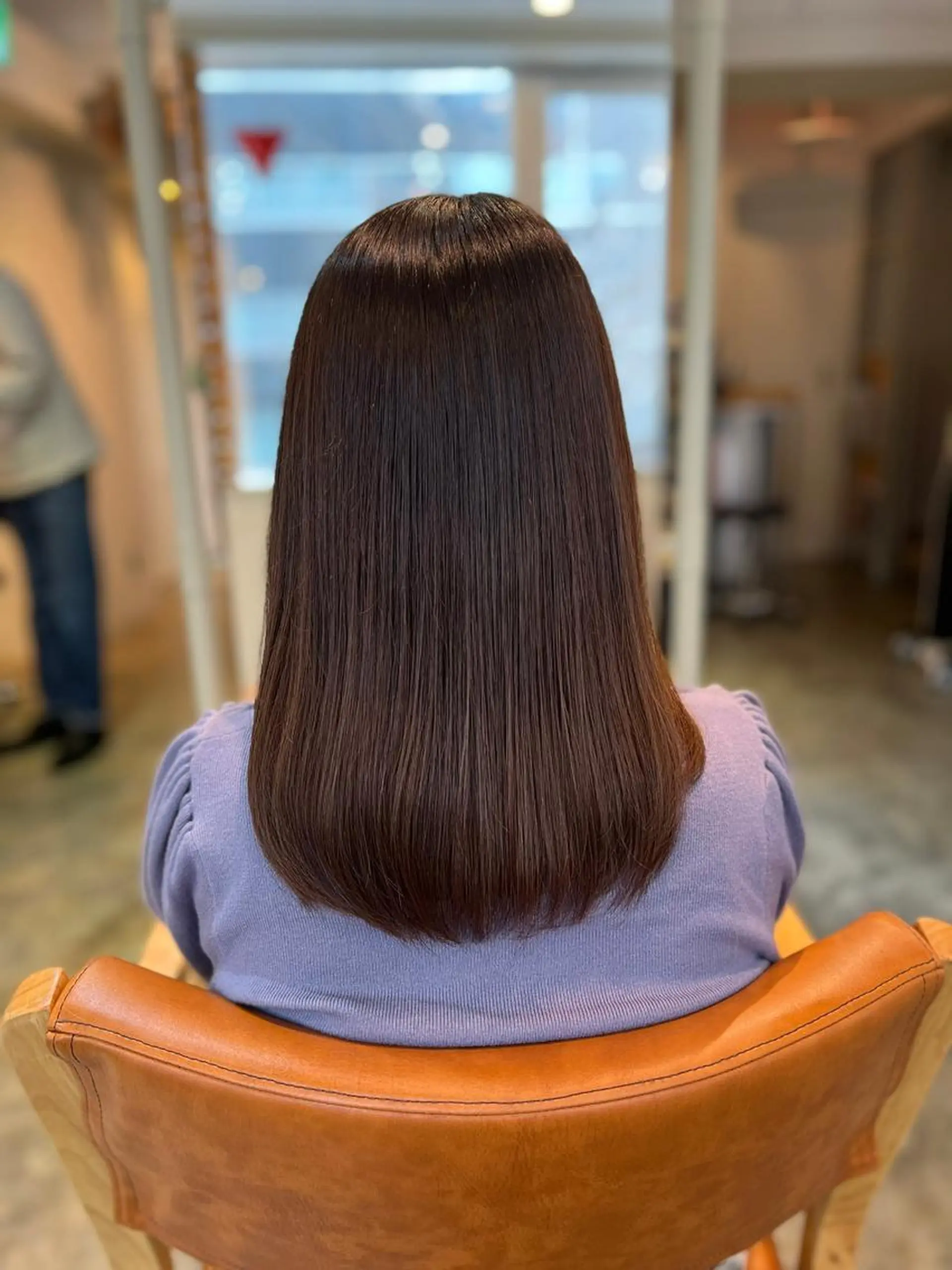 ロング ハイライト 髪質改善 カット ヘアカラー 縮毛矯正 newi hauoli札幌駅前のヘアスタイル
