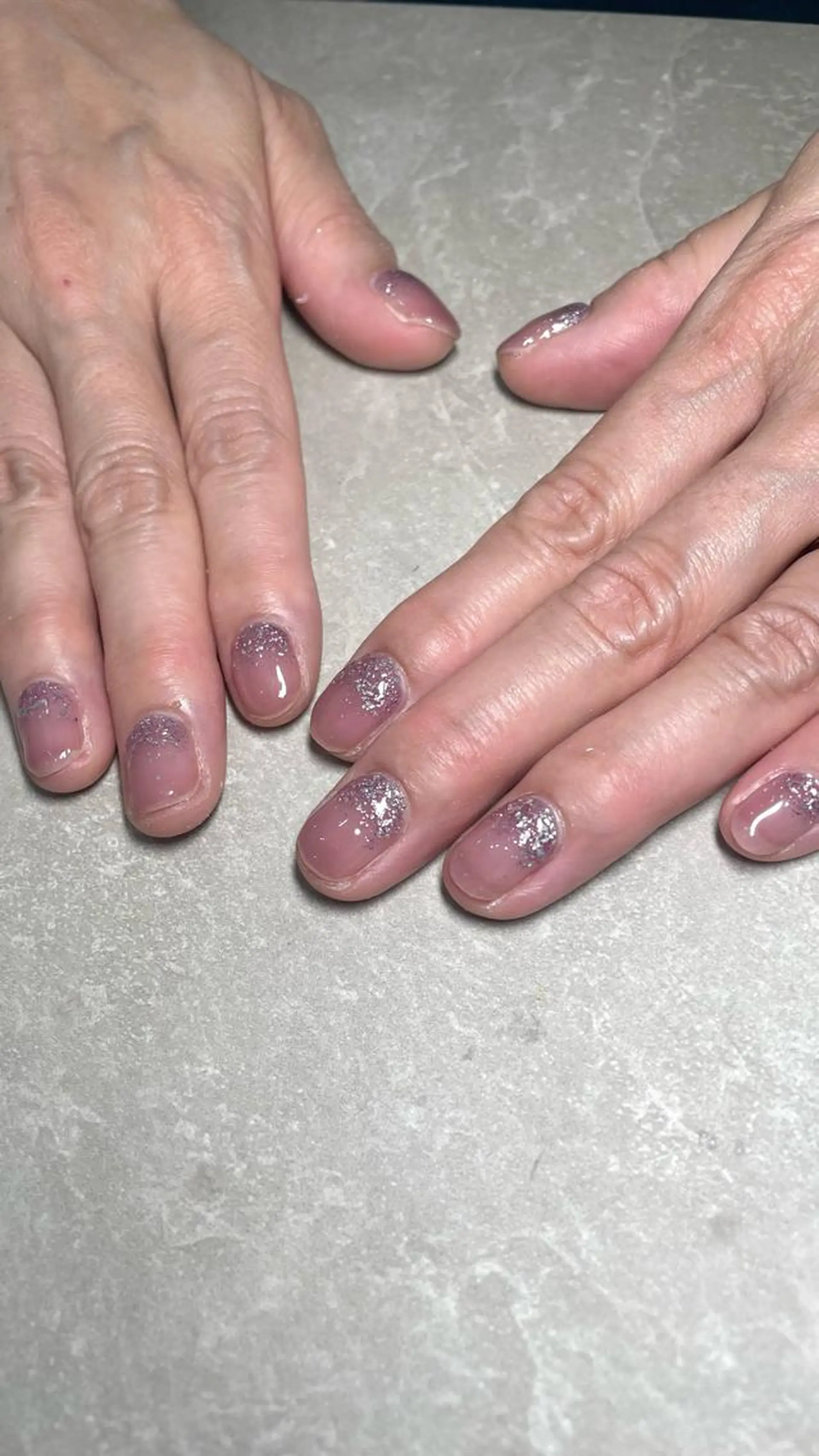 ネイル ラメ(グリッター) ワンカラーネイル ハンドネイル フットネイル LINXS aosaのネイルデザイン