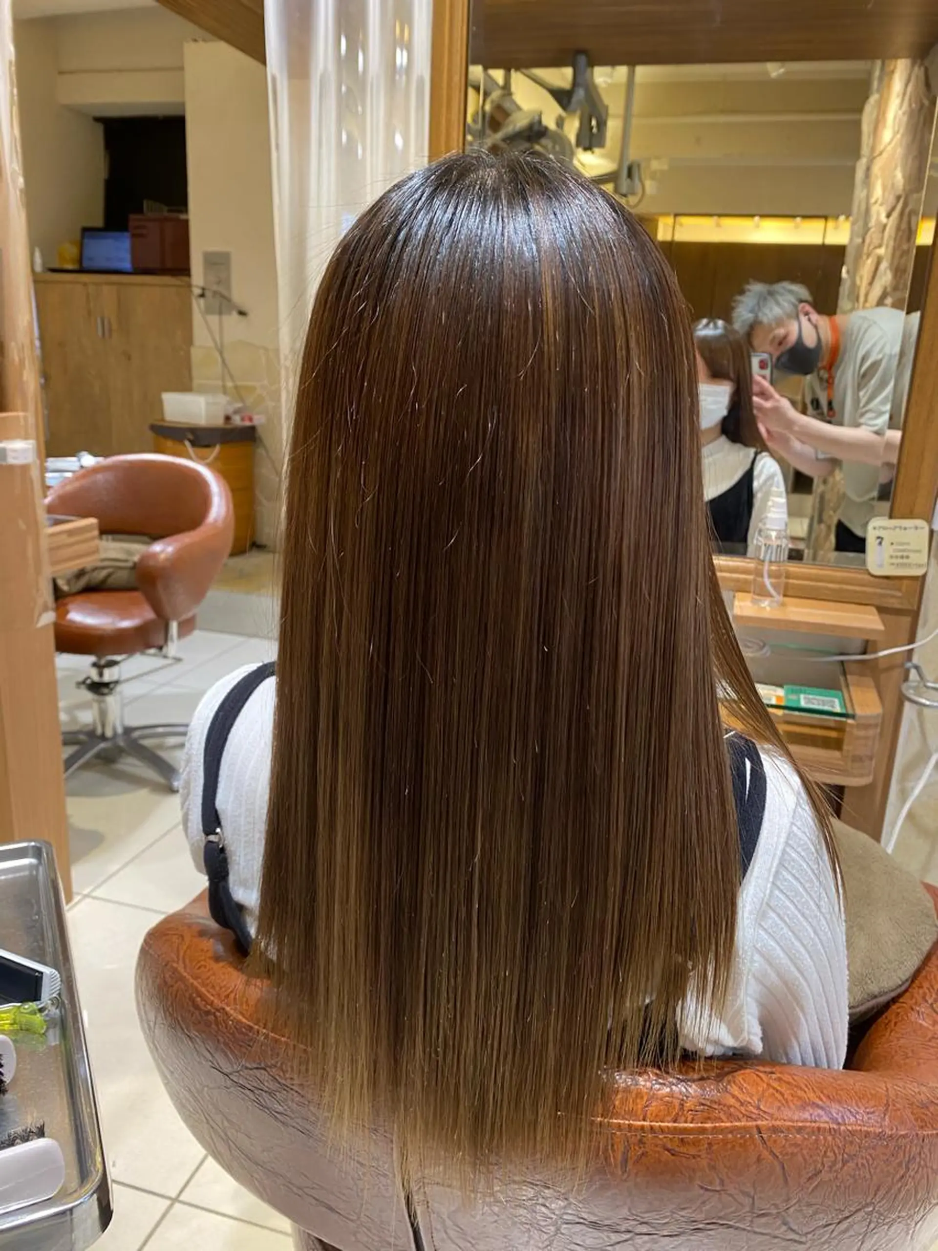 ロング ヘアカラー トリートメント メッシュ&パーマ特化 🔥山田雄大🔥のヘアスタイル