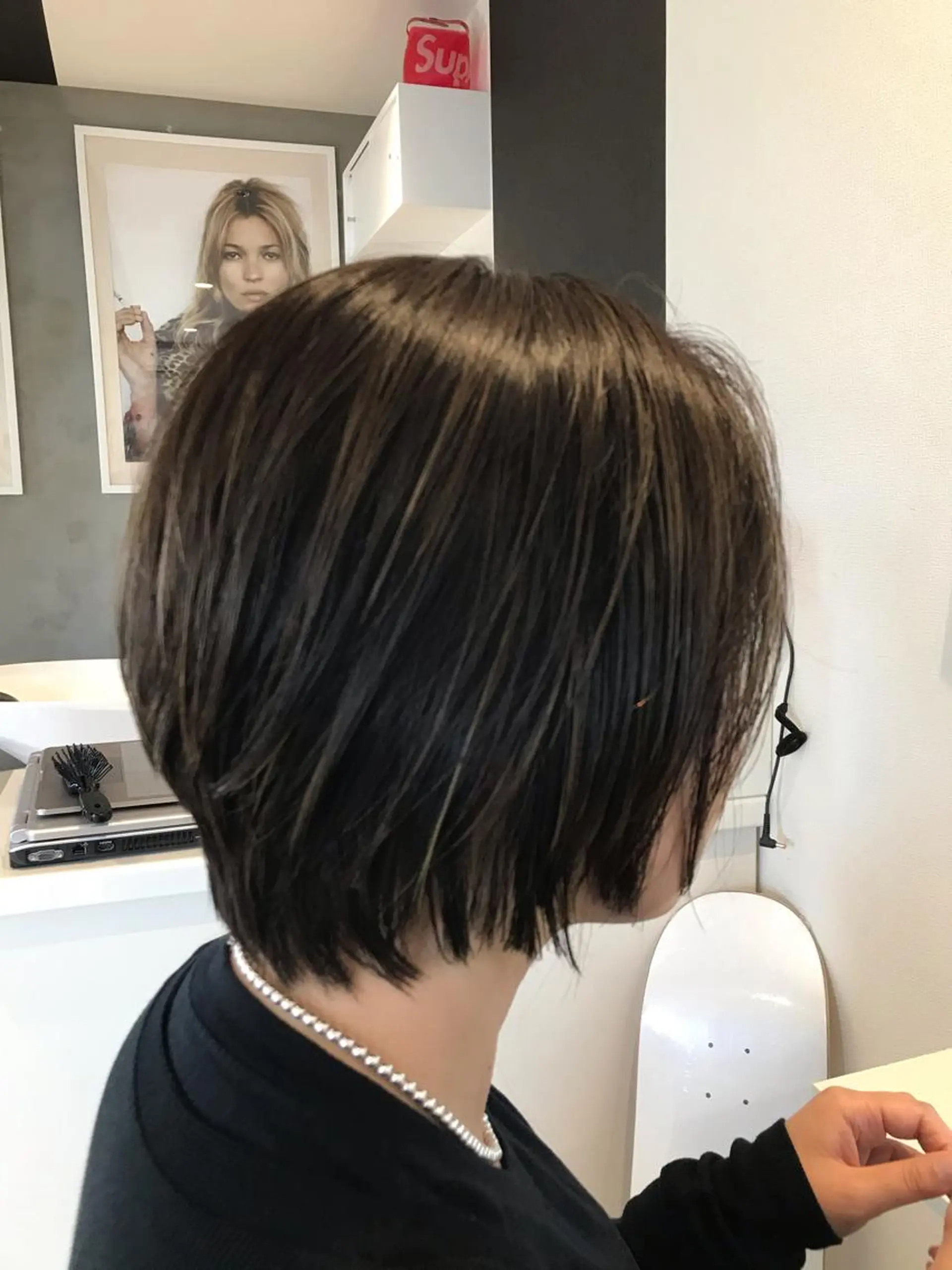 ショート カラー ショートボブ アッシュ アッシュグレー アッシュグレージュ グレージュ 🔹TOMO🔹 圧倒的経験値🔹のヘアスタイル