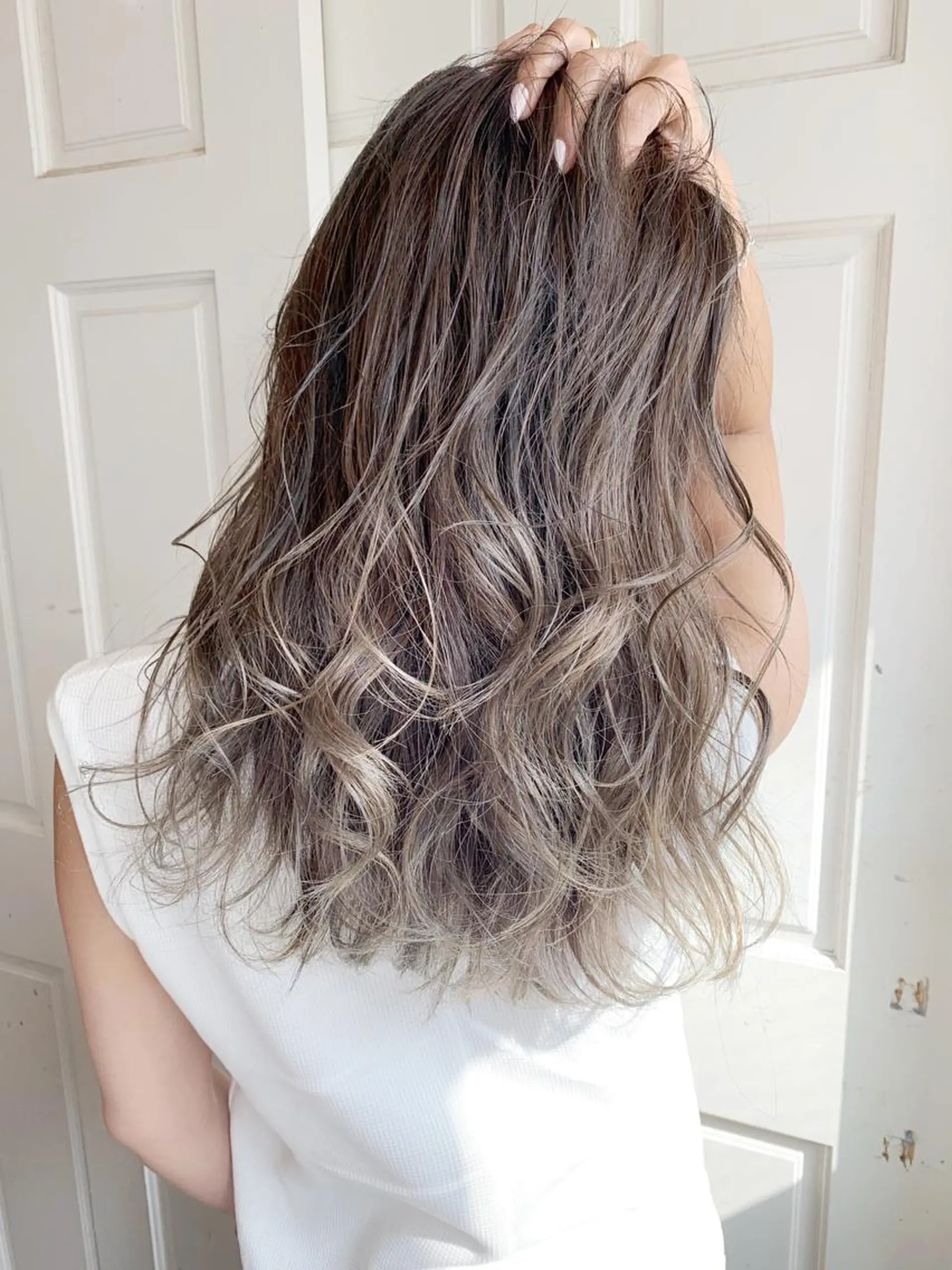 セミロング カラー ヘアアレンジ WATARU🔥／ 外国人風ハイライトのヘアスタイル