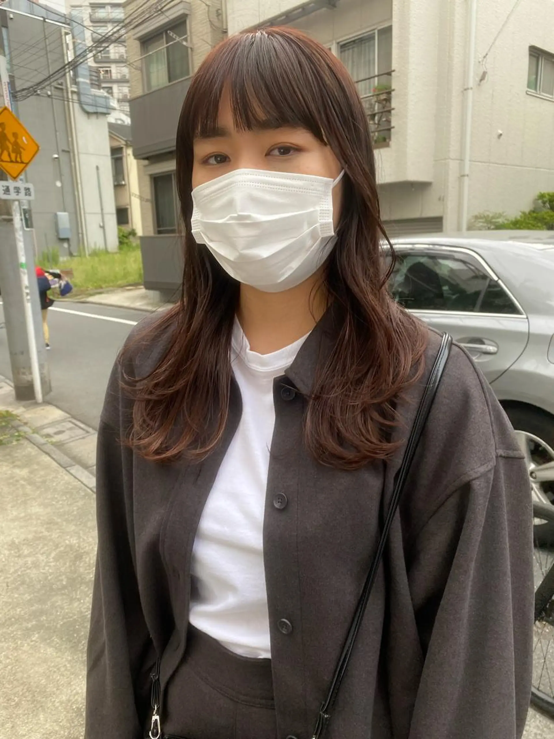 ロング カラー cie所属・ボブ/ミニボブ 透明感カラーkadoのヘアスタイル