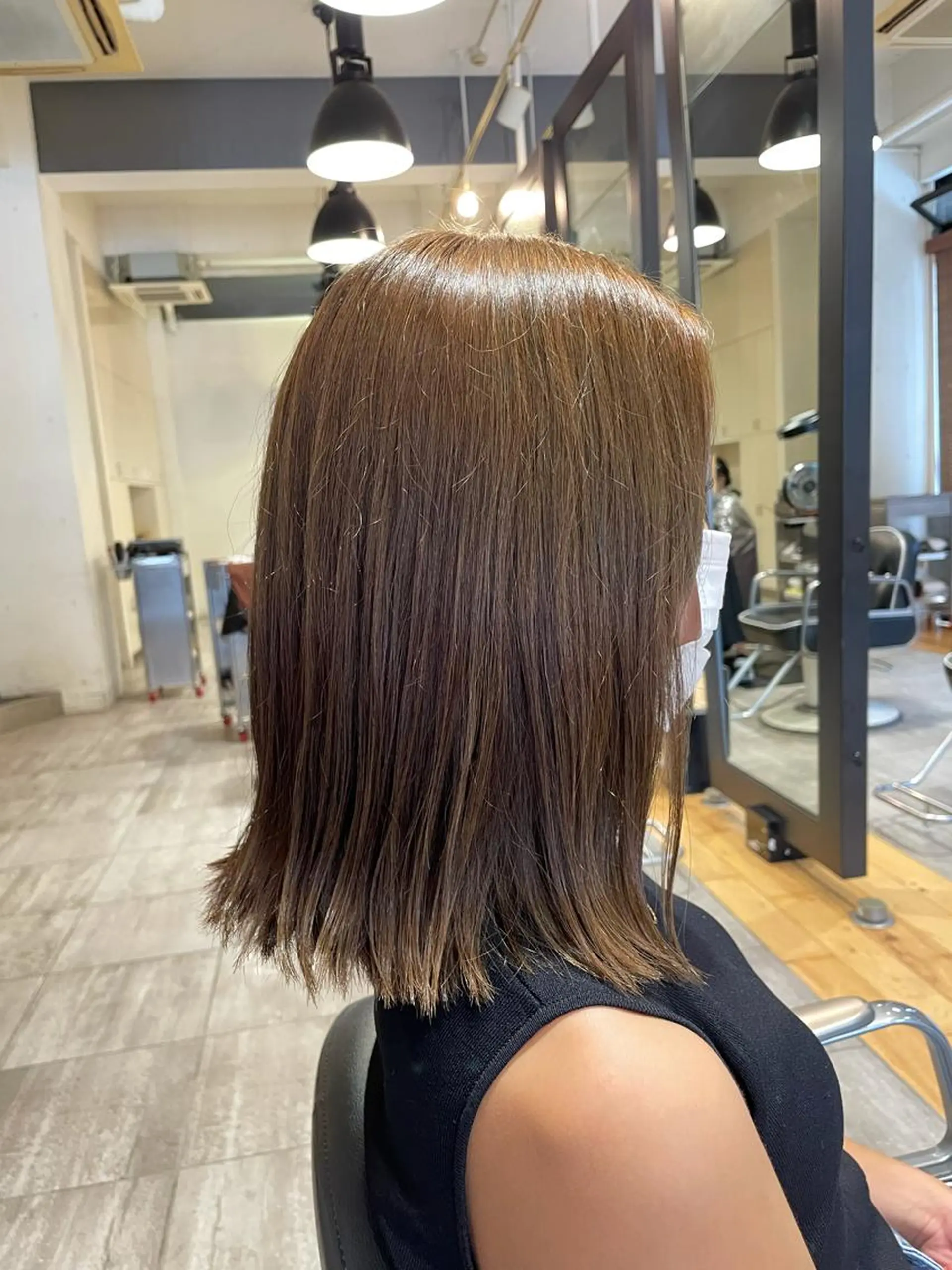 ミディアム 外ハネヘア 松田 憲人のヘアスタイル